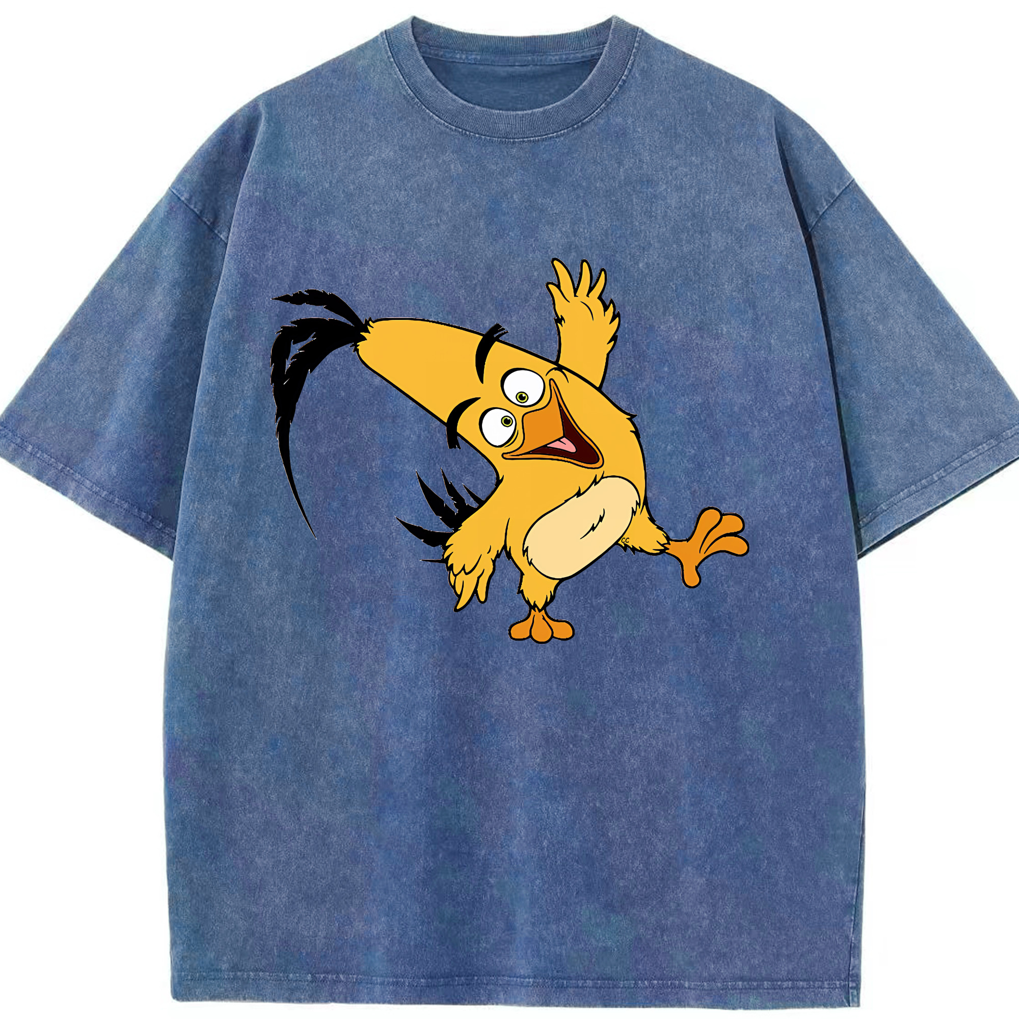 （画像用） Angry Birds アングリーバード 綿100% ヴィンテージ風 半袖Tシャツ（フロントプリント）