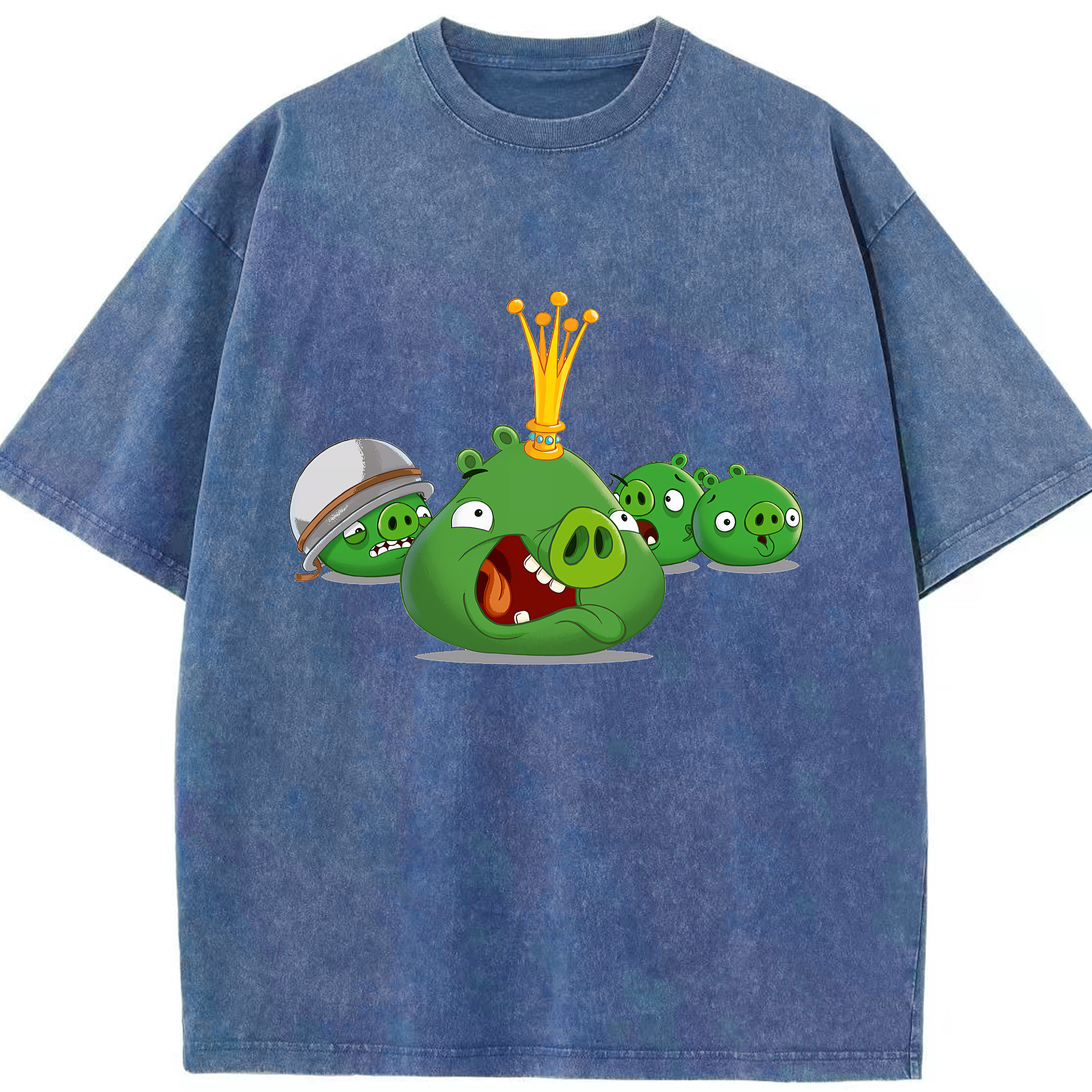 （画像用） Angry Birds アングリーバード 綿100% ヴィンテージ風 半袖Tシャツ（フロントプリント）