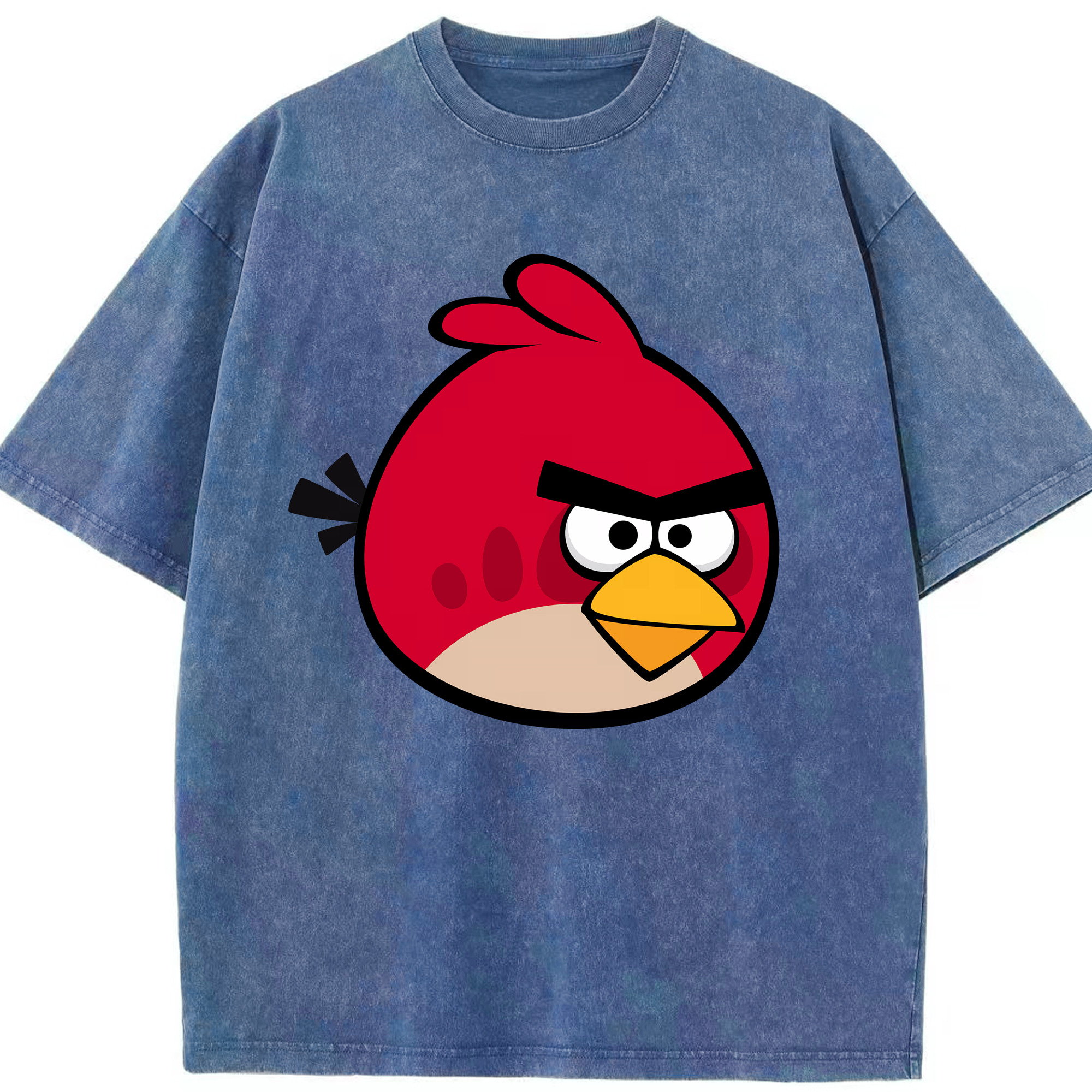 （画像用） Angry Birds アングリーバード 綿100% ヴィンテージ風 半袖Tシャツ（フロントプリント）
