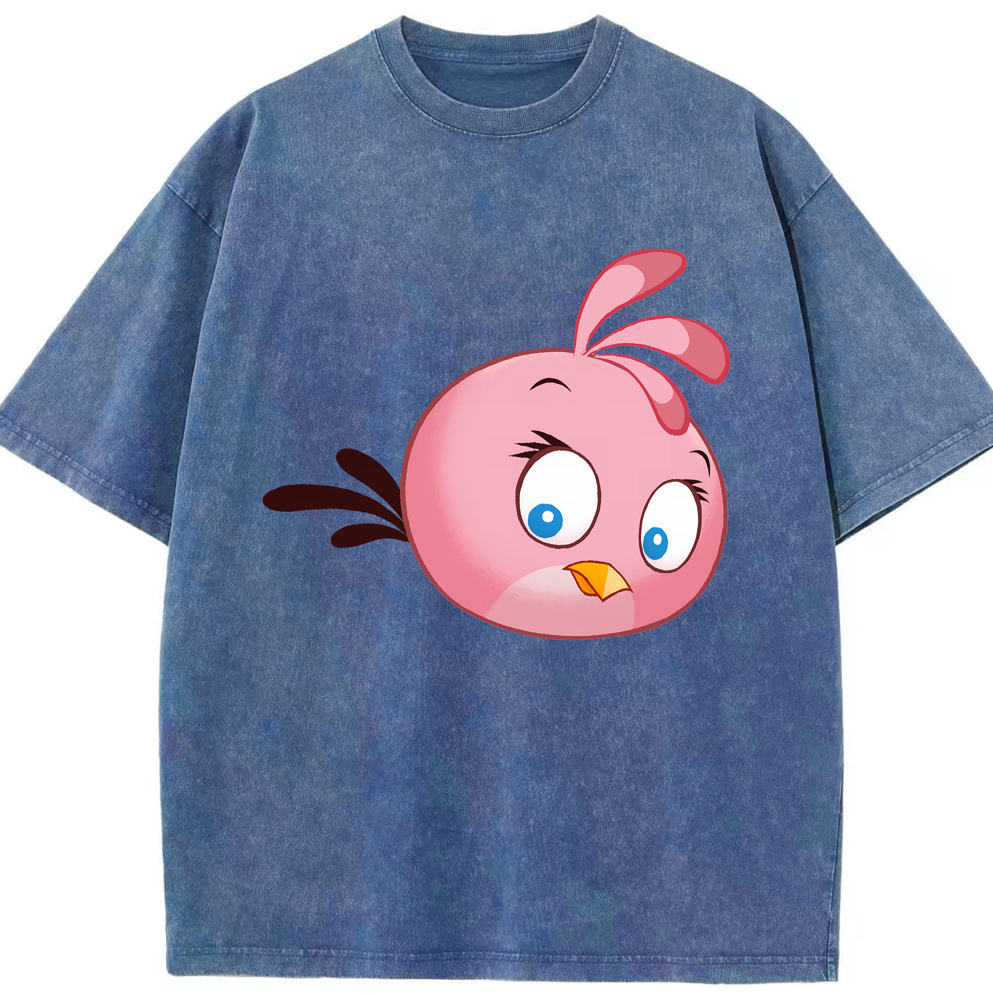 （画像用） Angry Birds アングリーバード 綿100% ヴィンテージ風 半袖Tシャツ（フロントプリント）
