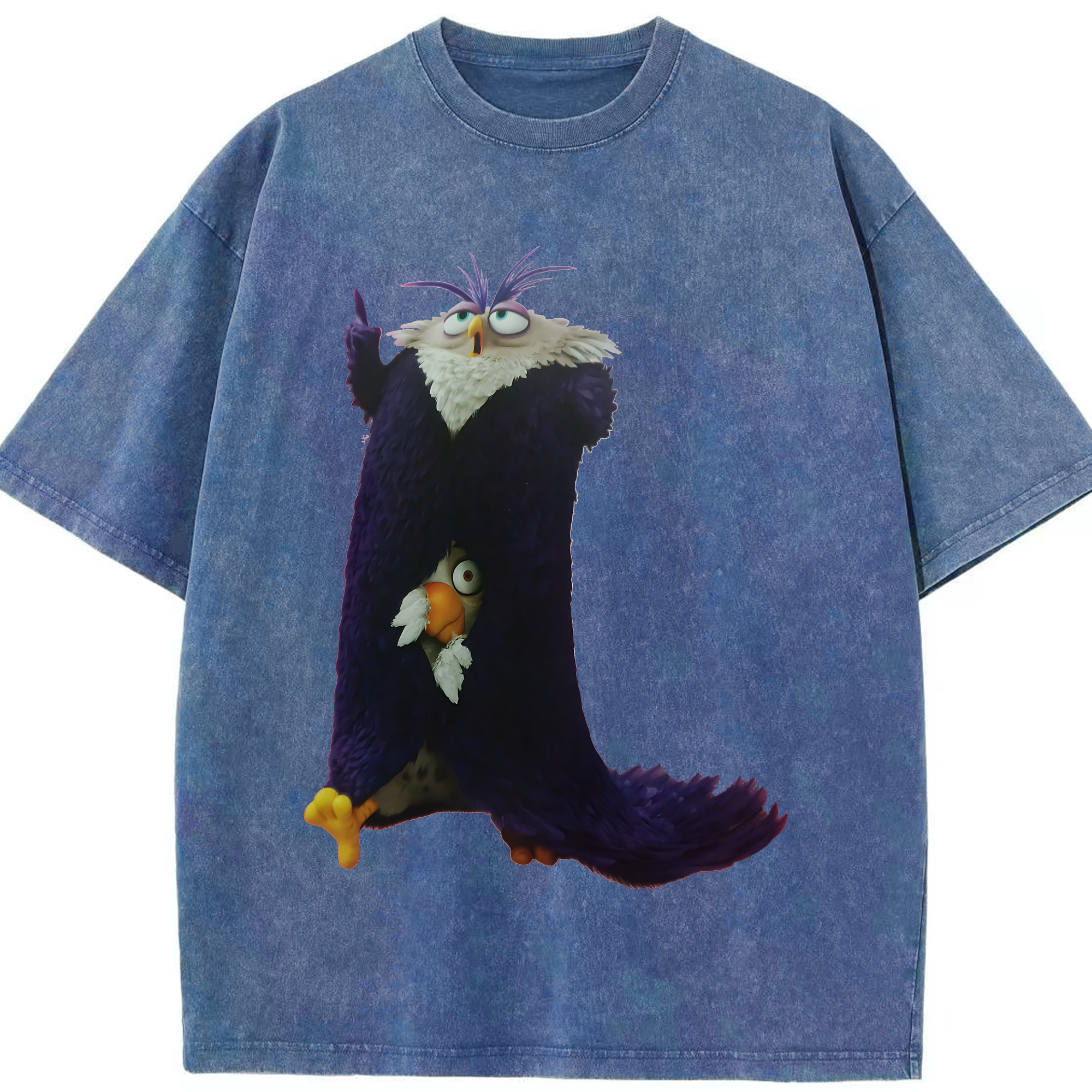 （画像用） Angry Birds アングリーバード 綿100% ヴィンテージ風 半袖Tシャツ（フロントプリント）