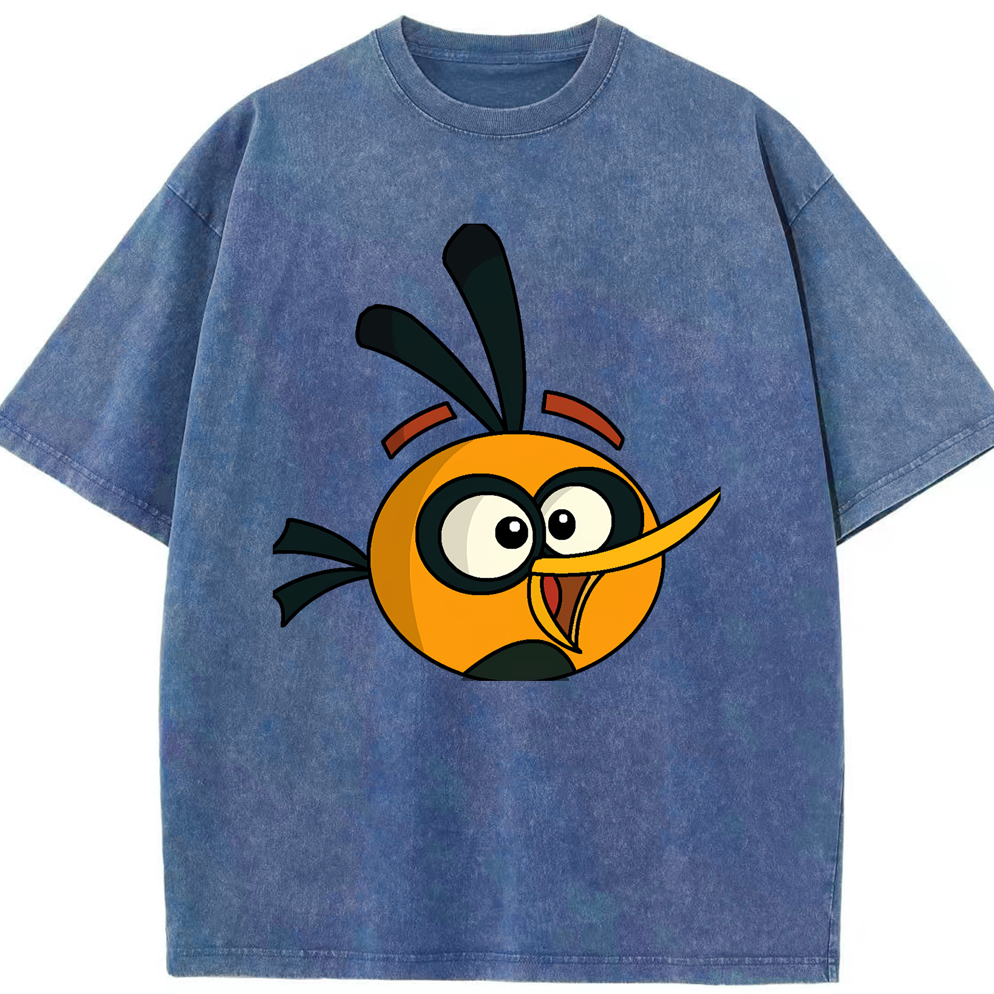 （画像用） Angry Birds アングリーバード 綿100% ヴィンテージ風 半袖Tシャツ（フロントプリント）