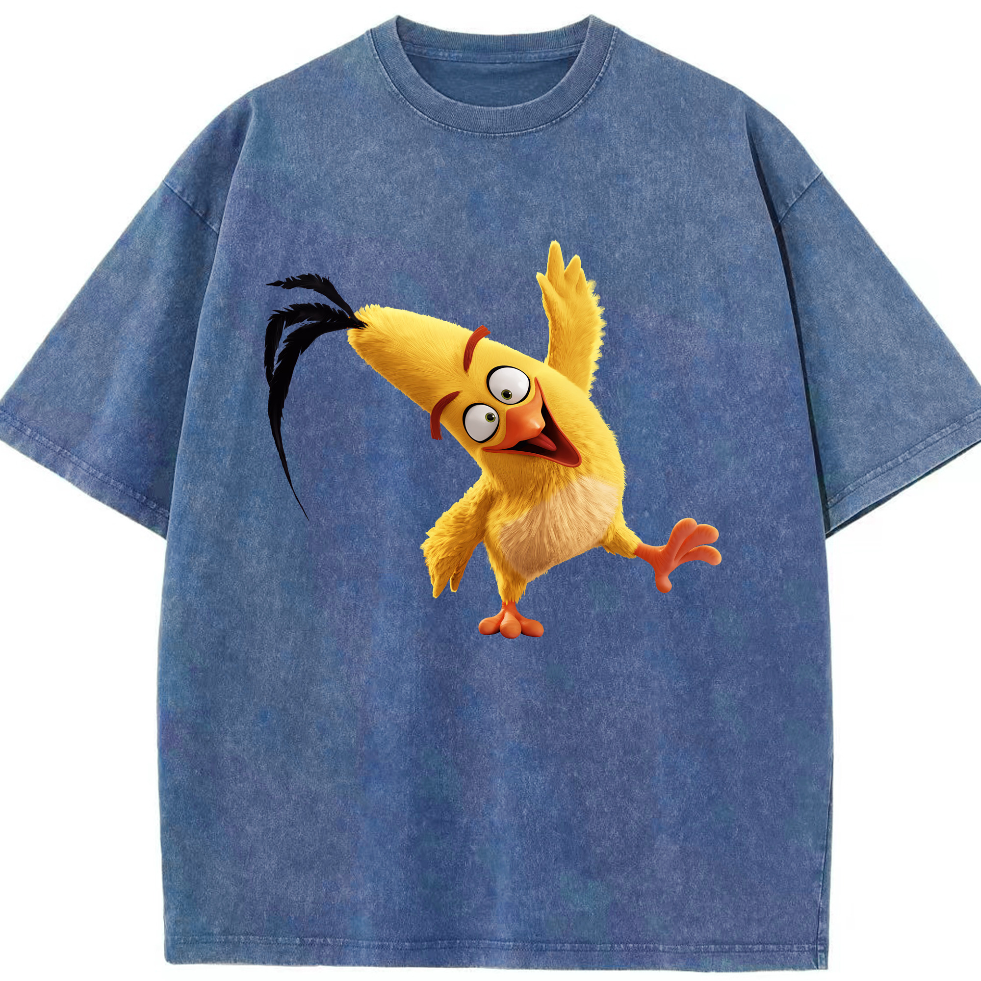 （画像用） Angry Birds アングリーバード 綿100% ヴィンテージ風 半袖Tシャツ（フロントプリント）