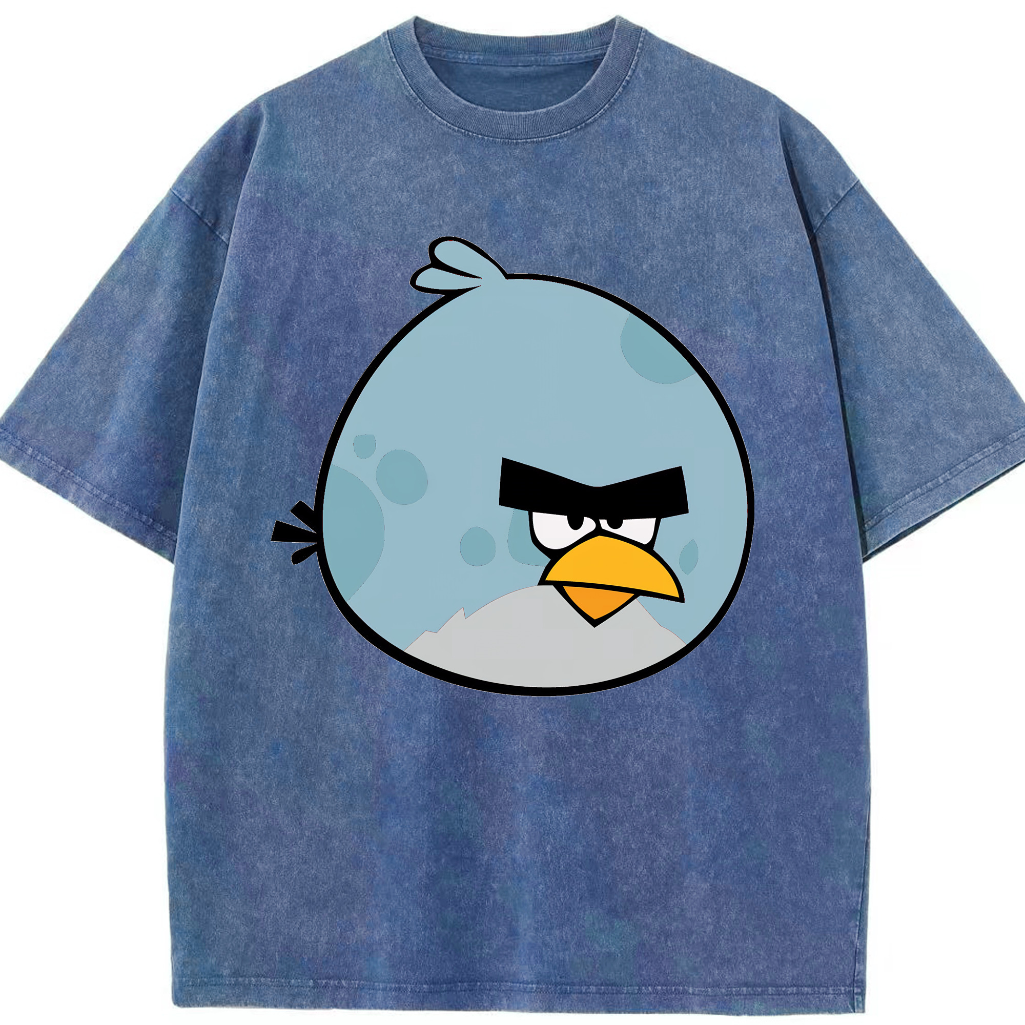 （画像用） Angry Birds アングリーバード 綿100% ヴィンテージ風 半袖Tシャツ（フロントプリント）