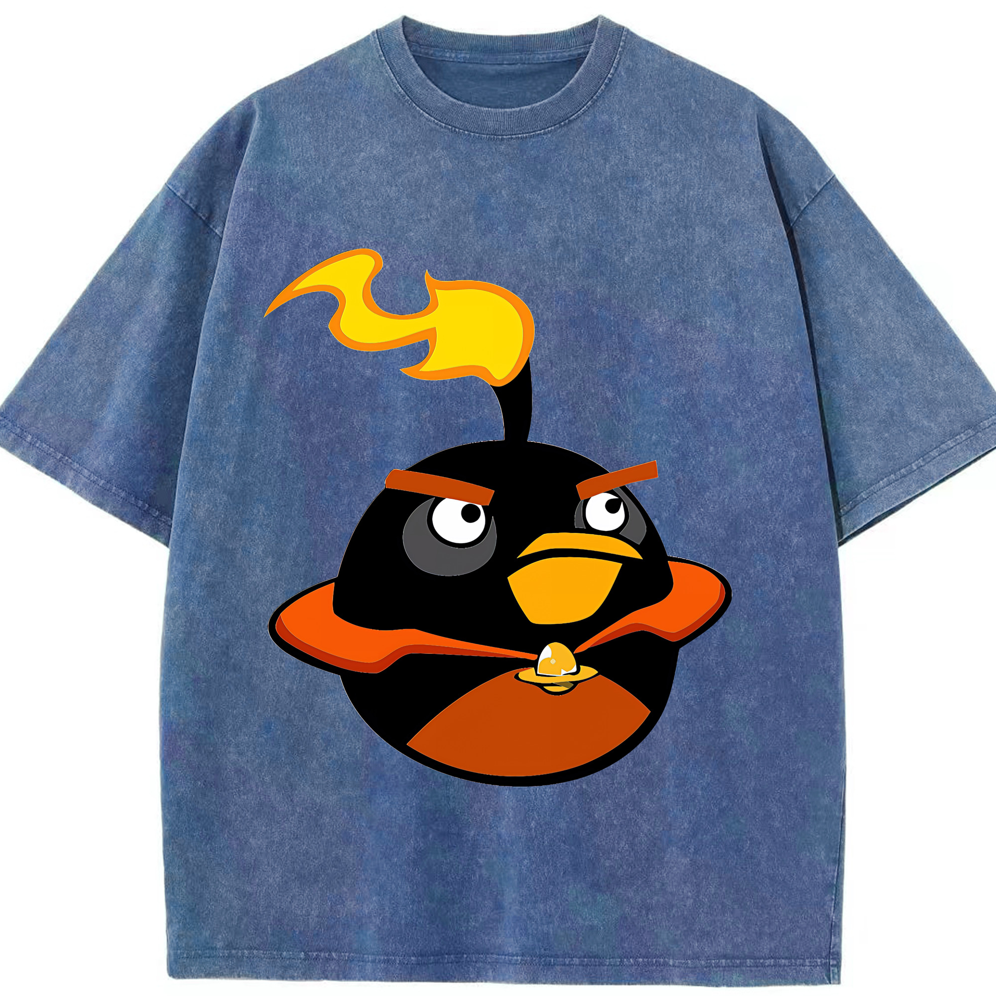 （画像用） Angry Birds アングリーバード 綿100% ヴィンテージ風 半袖Tシャツ（フロントプリント）