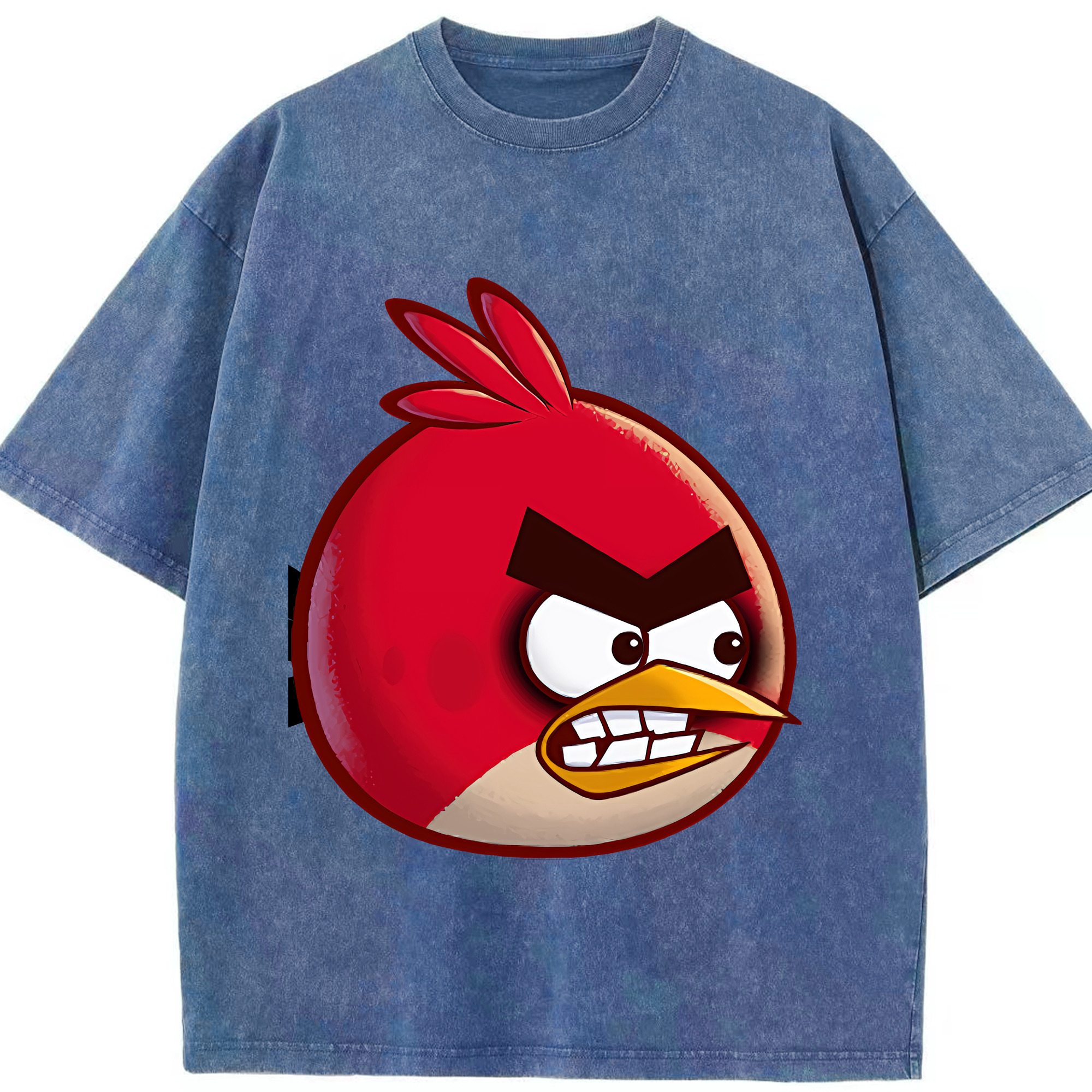 （画像用） Angry Birds アングリーバード 綿100% ヴィンテージ風 半袖Tシャツ（フロントプリント）