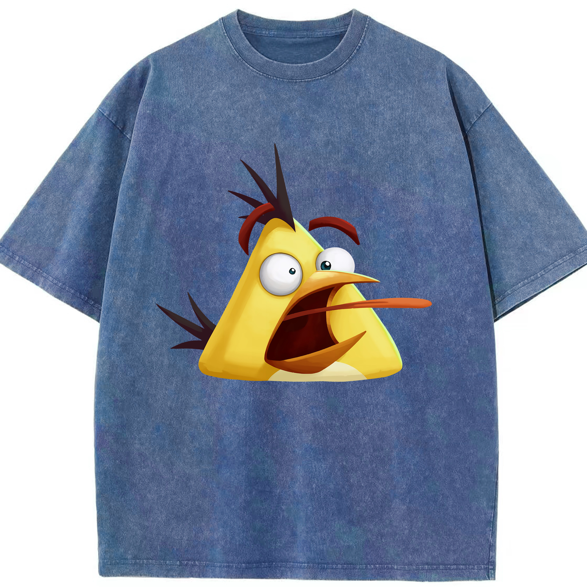 （画像用） Angry Birds アングリーバード 綿100% ヴィンテージ風 半袖Tシャツ（フロントプリント）