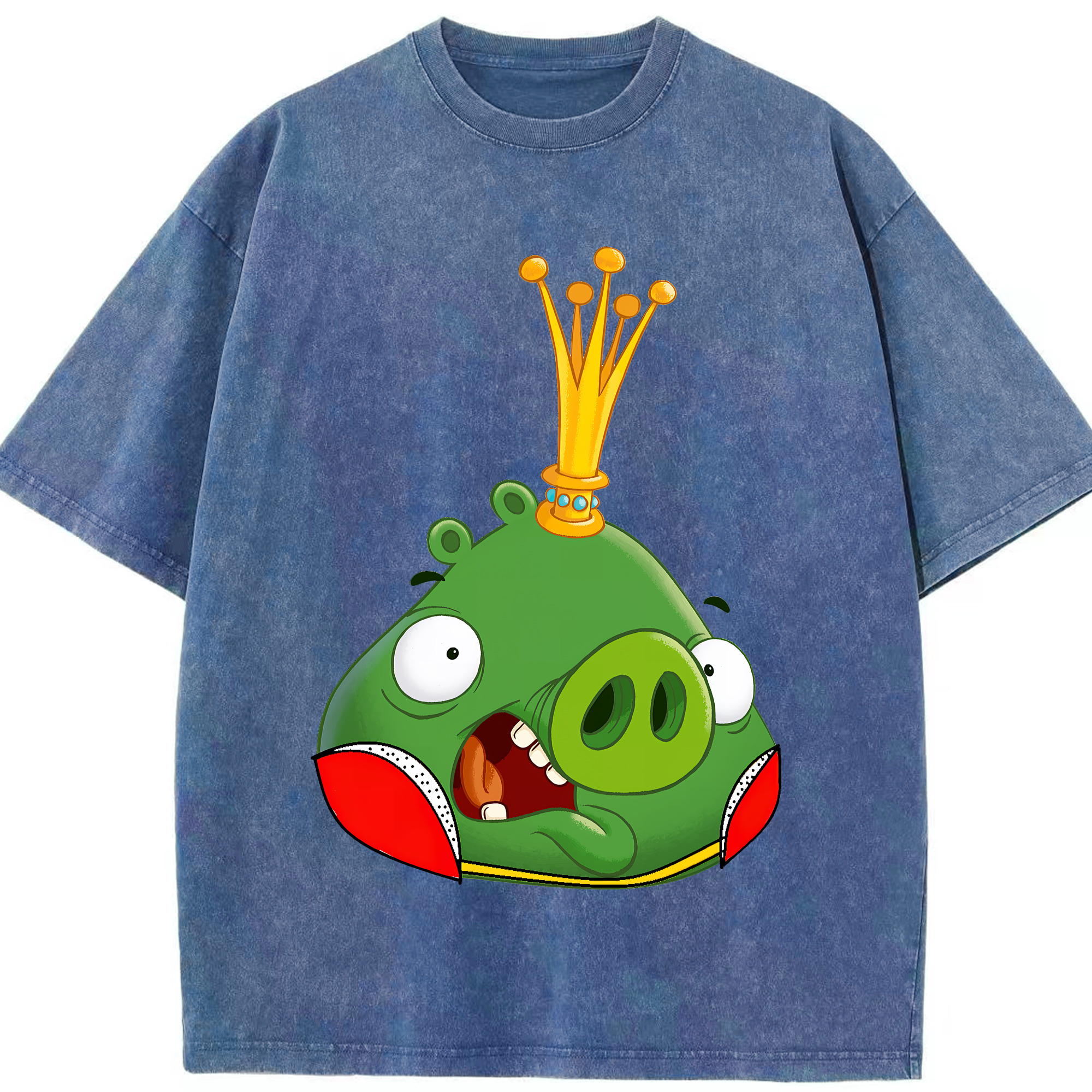 （画像用） Angry Birds アングリーバード 綿100% ヴィンテージ風 半袖Tシャツ（フロントプリント）