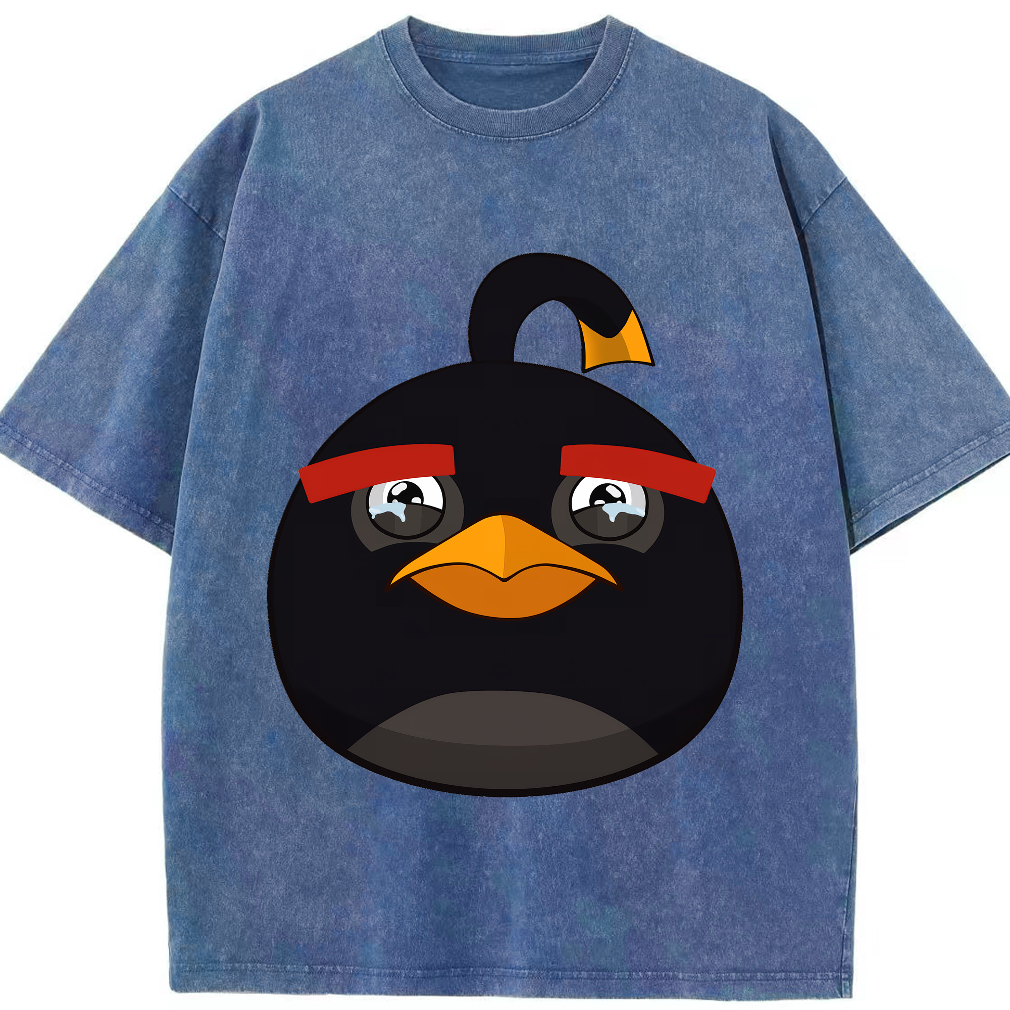 （画像用） Angry Birds アングリーバード 綿100% ヴィンテージ風 半袖Tシャツ（フロントプリント）