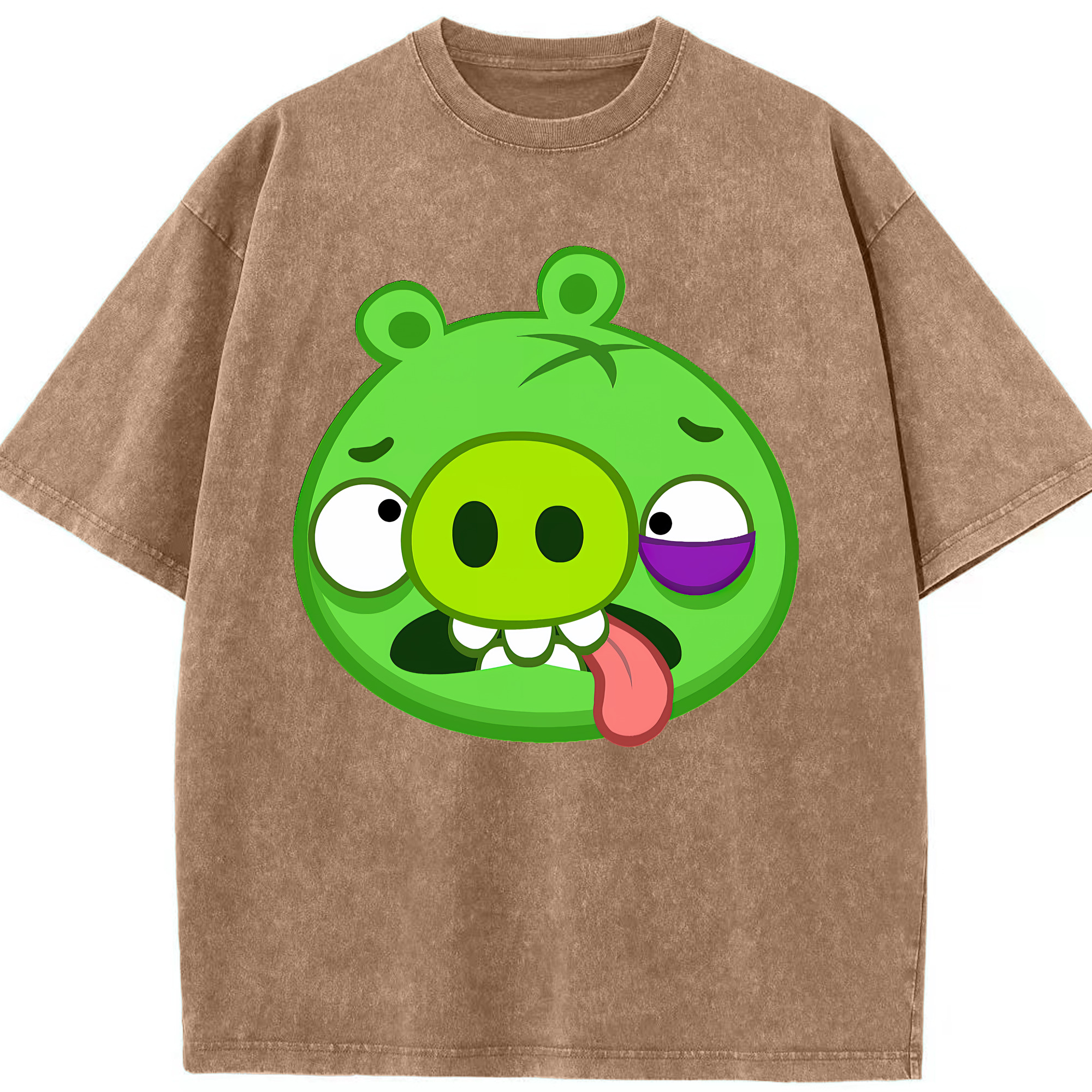 （画像用） Angry Birds アングリーバード 綿100% ヴィンテージ風 半袖Tシャツ（フロントプリント）