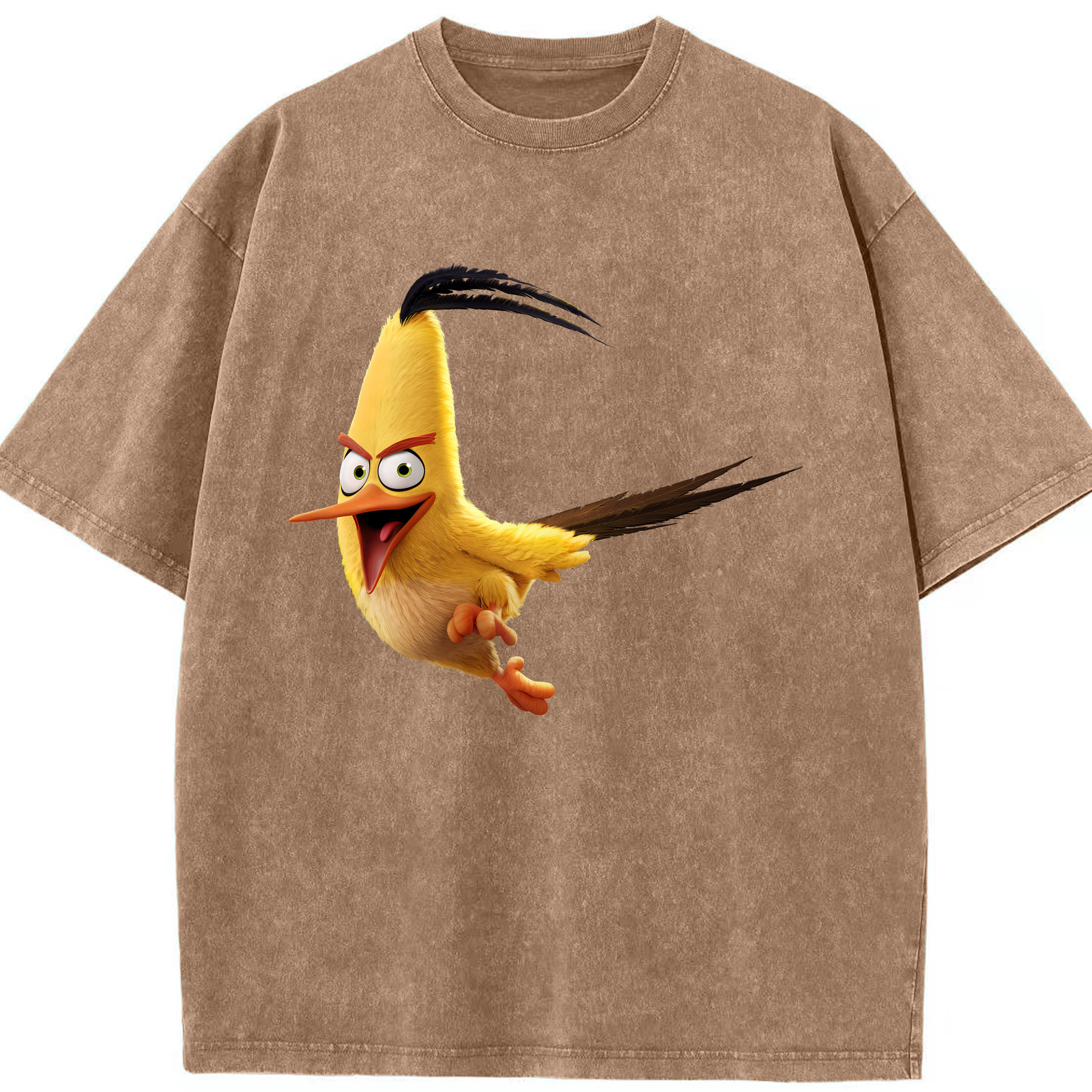 （画像用） Angry Birds アングリーバード 綿100% ヴィンテージ風 半袖Tシャツ（フロントプリント）