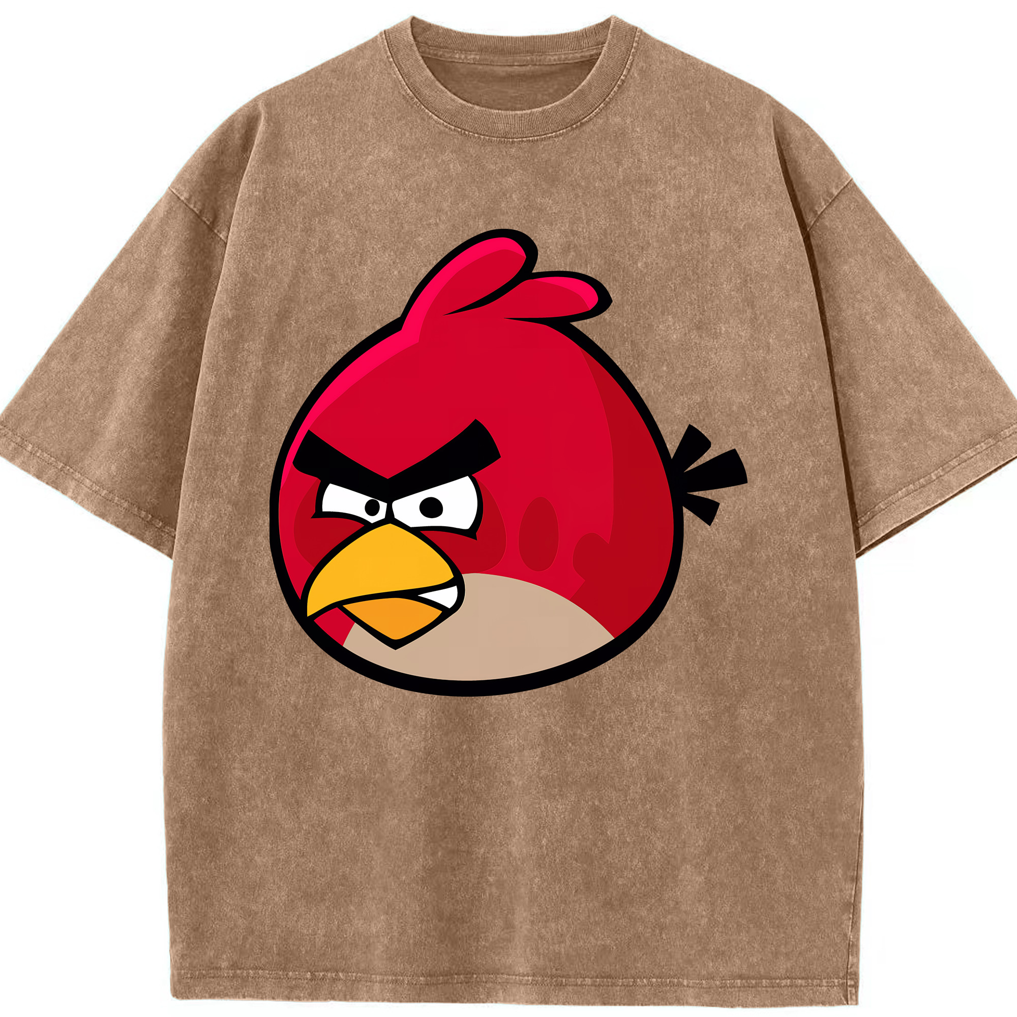（画像用） Angry Birds アングリーバード 綿100% ヴィンテージ風 半袖Tシャツ（フロントプリント）