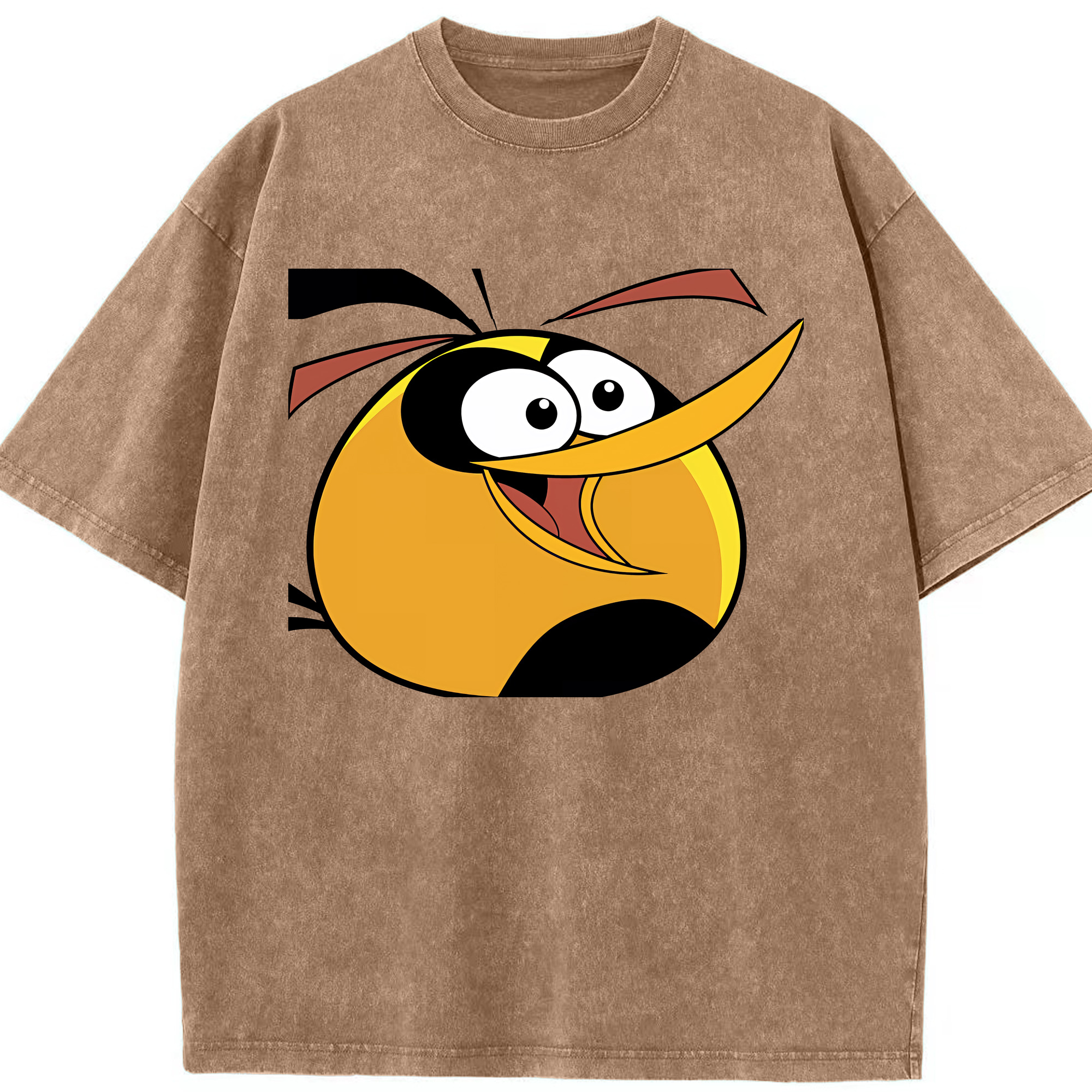 （画像用） Angry Birds アングリーバード 綿100% ヴィンテージ風 半袖Tシャツ（フロントプリント）