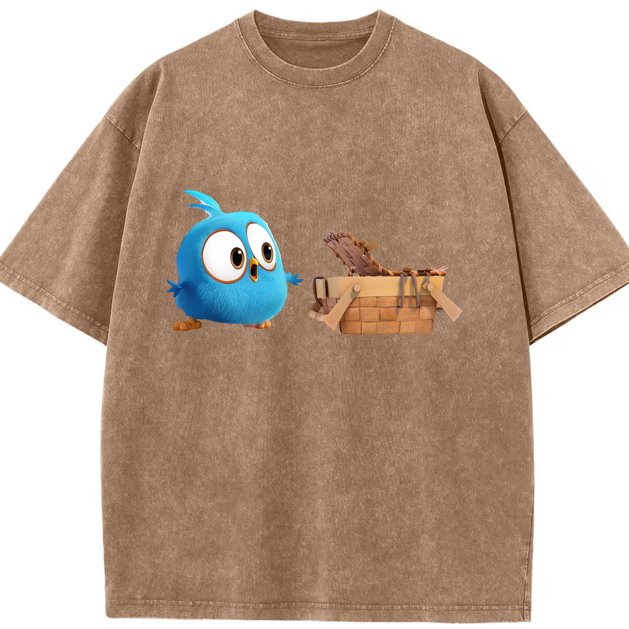 （画像用） Angry Birds アングリーバード 綿100% ヴィンテージ風 半袖Tシャツ（フロントプリント）