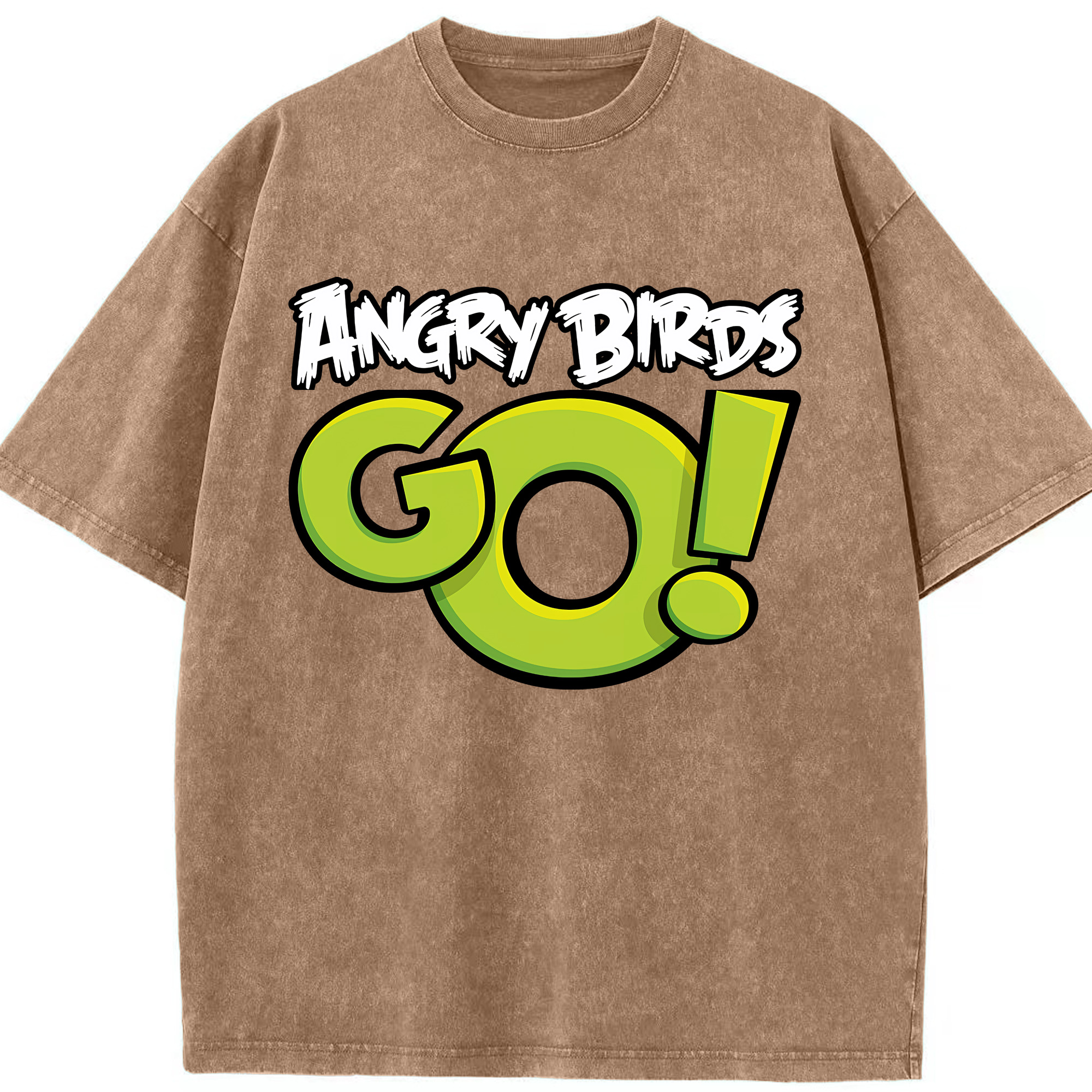（画像用） Angry Birds アングリーバード 綿100% ヴィンテージ風 半袖Tシャツ（フロントプリント）
