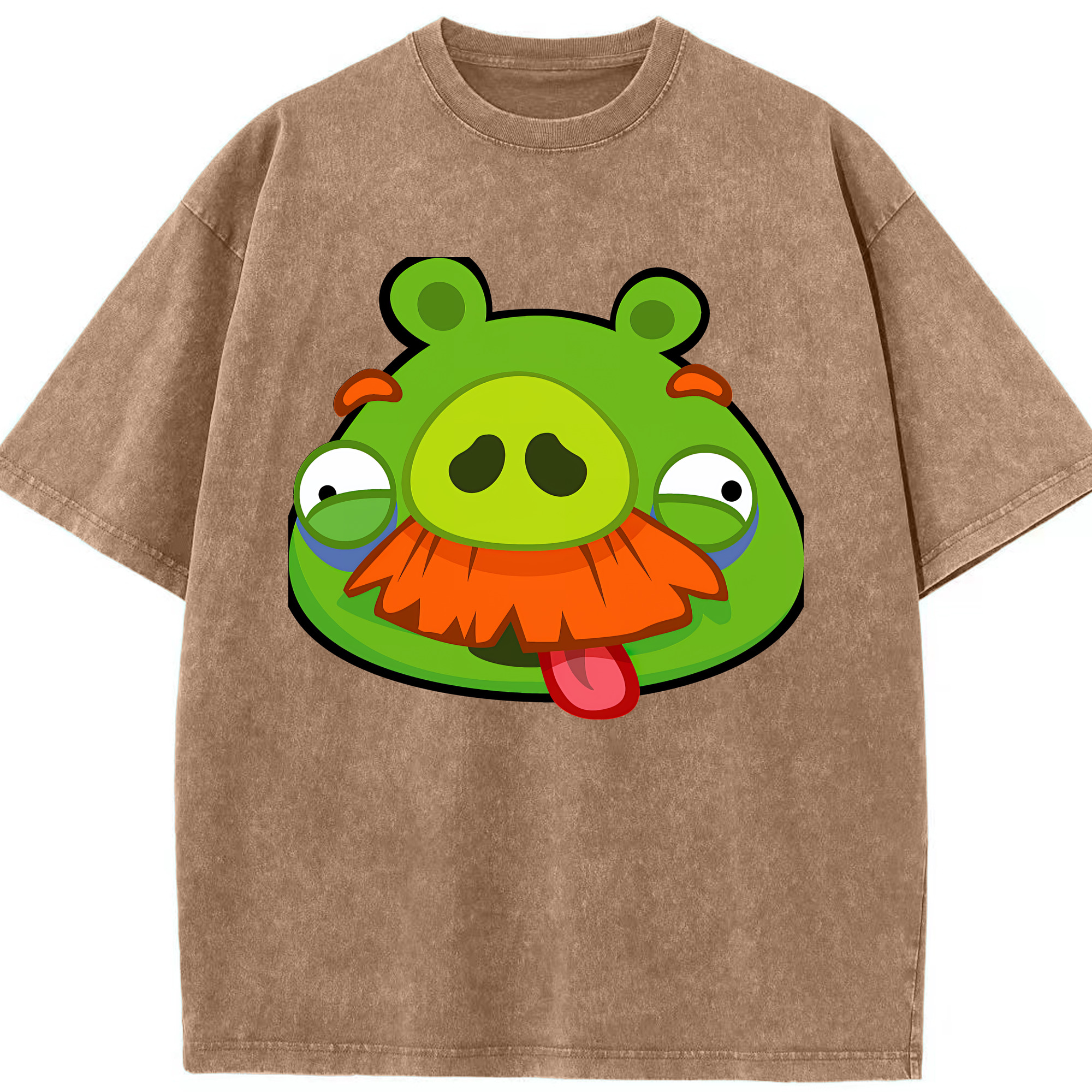 （画像用） Angry Birds アングリーバード 綿100% ヴィンテージ風 半袖Tシャツ（フロントプリント）