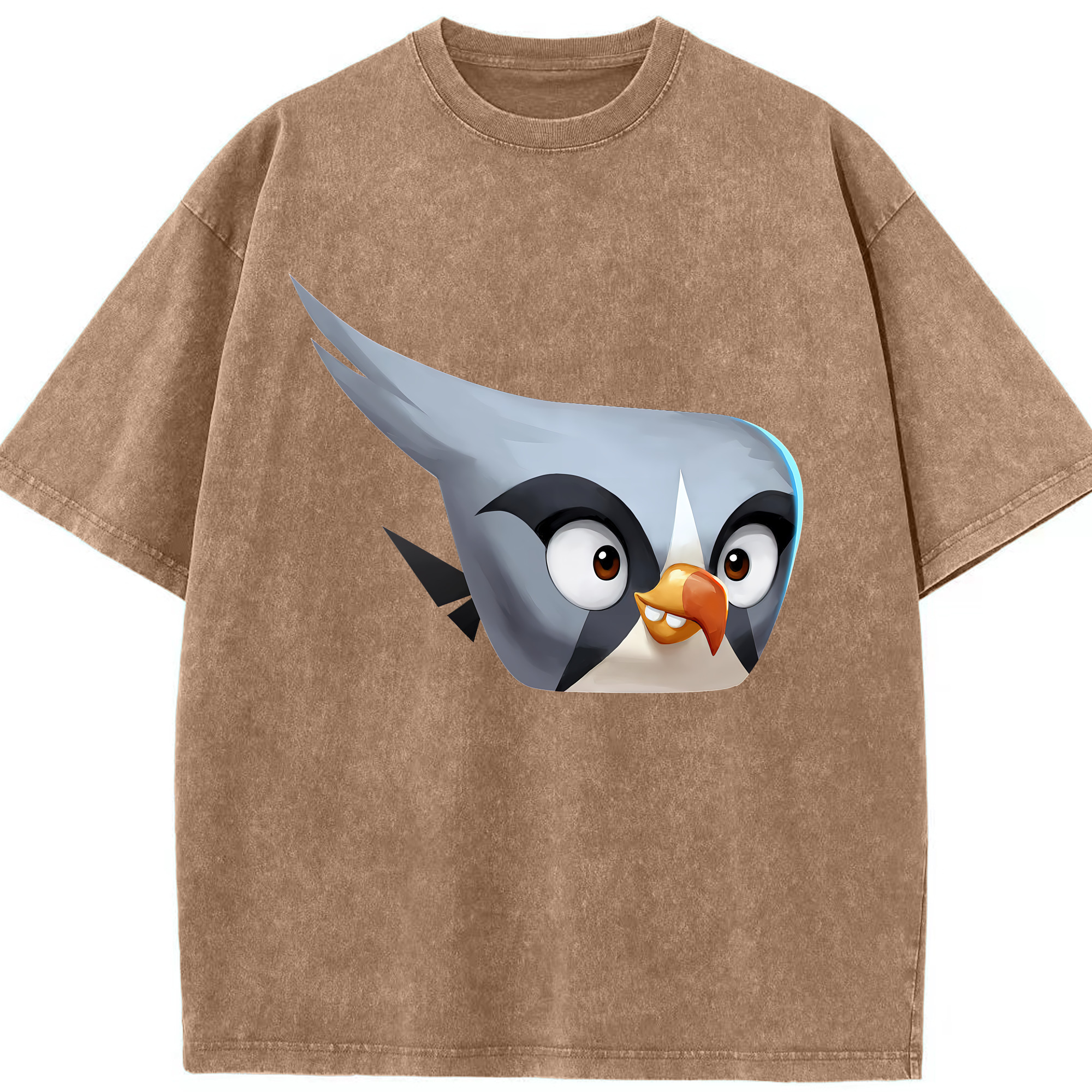 （画像用） Angry Birds アングリーバード 綿100% ヴィンテージ風 半袖Tシャツ（フロントプリント）