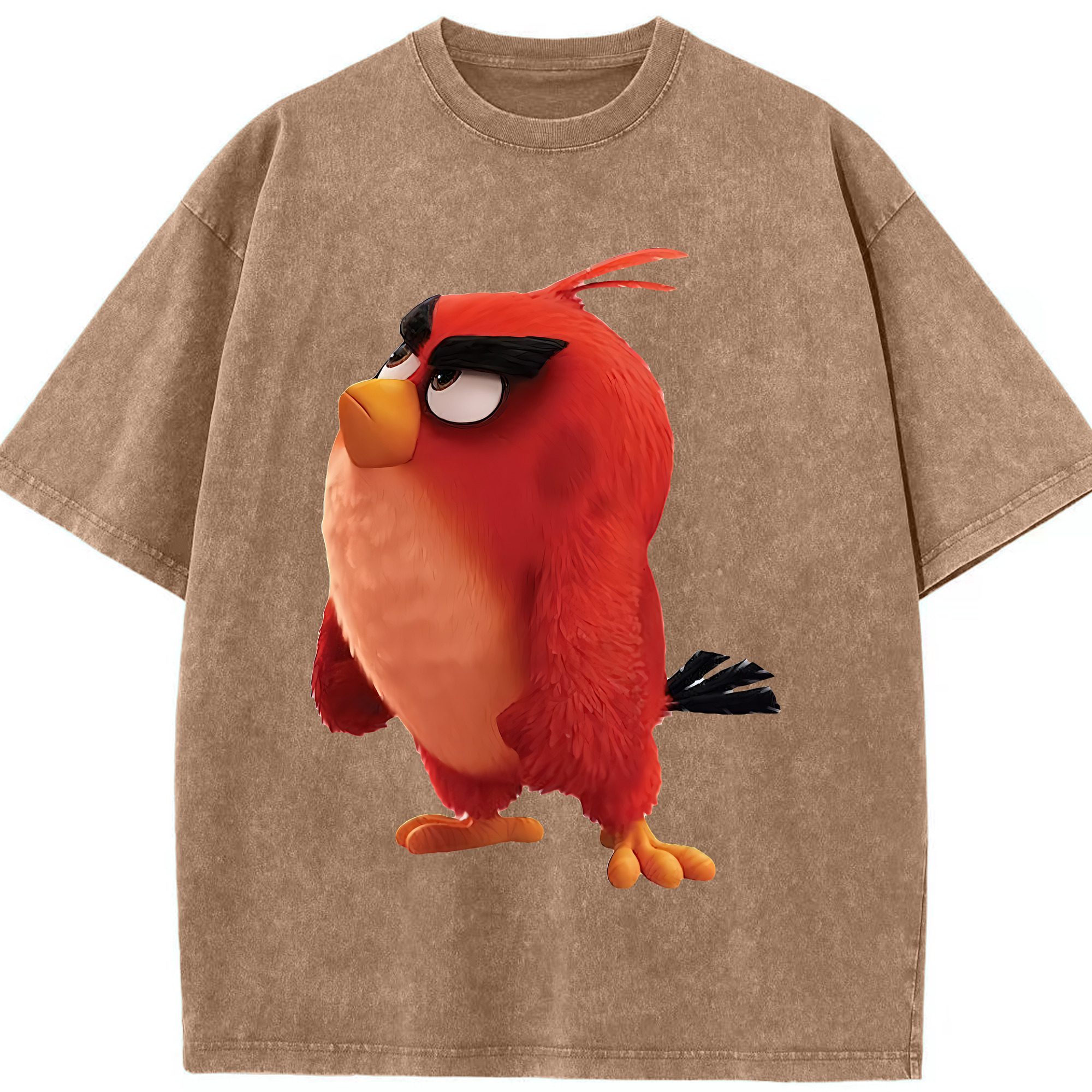 （画像用） Angry Birds アングリーバード 綿100% ヴィンテージ風 半袖Tシャツ（フロントプリント）