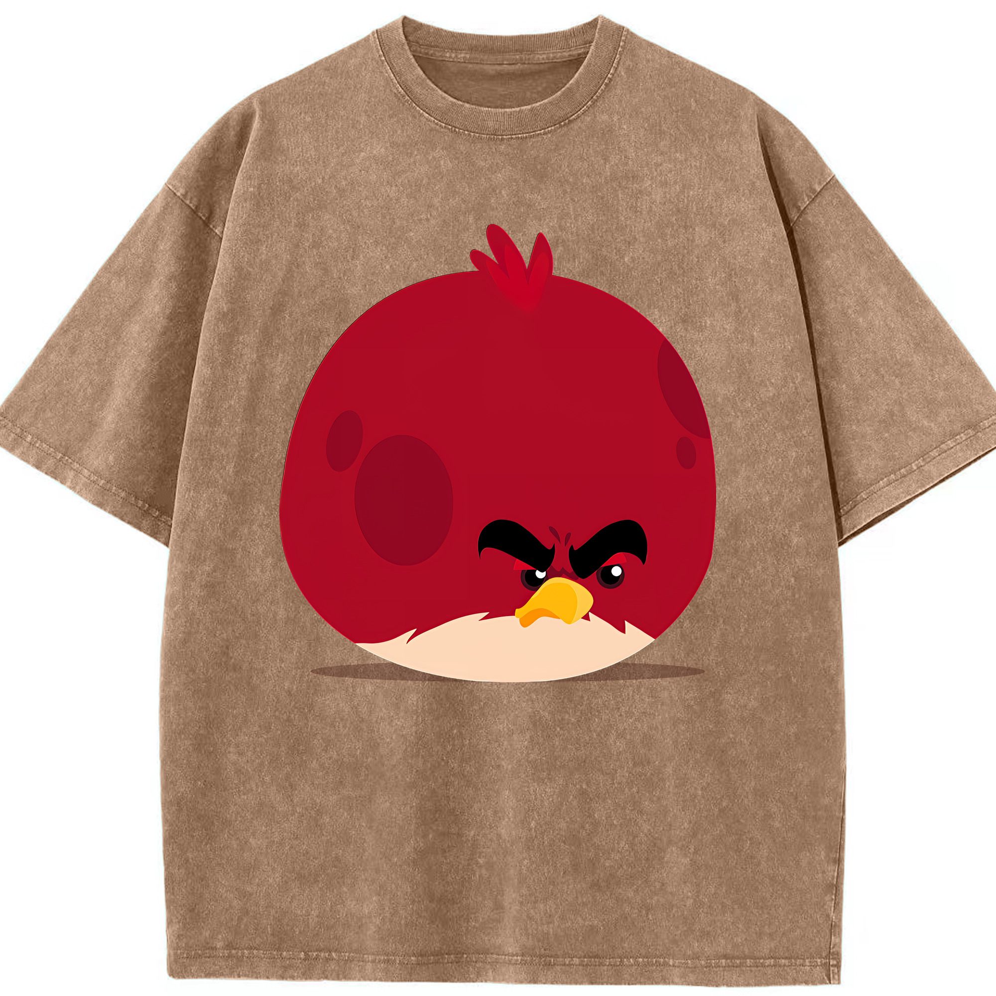 （画像用） Angry Birds アングリーバード 綿100% ヴィンテージ風 半袖Tシャツ（フロントプリント）