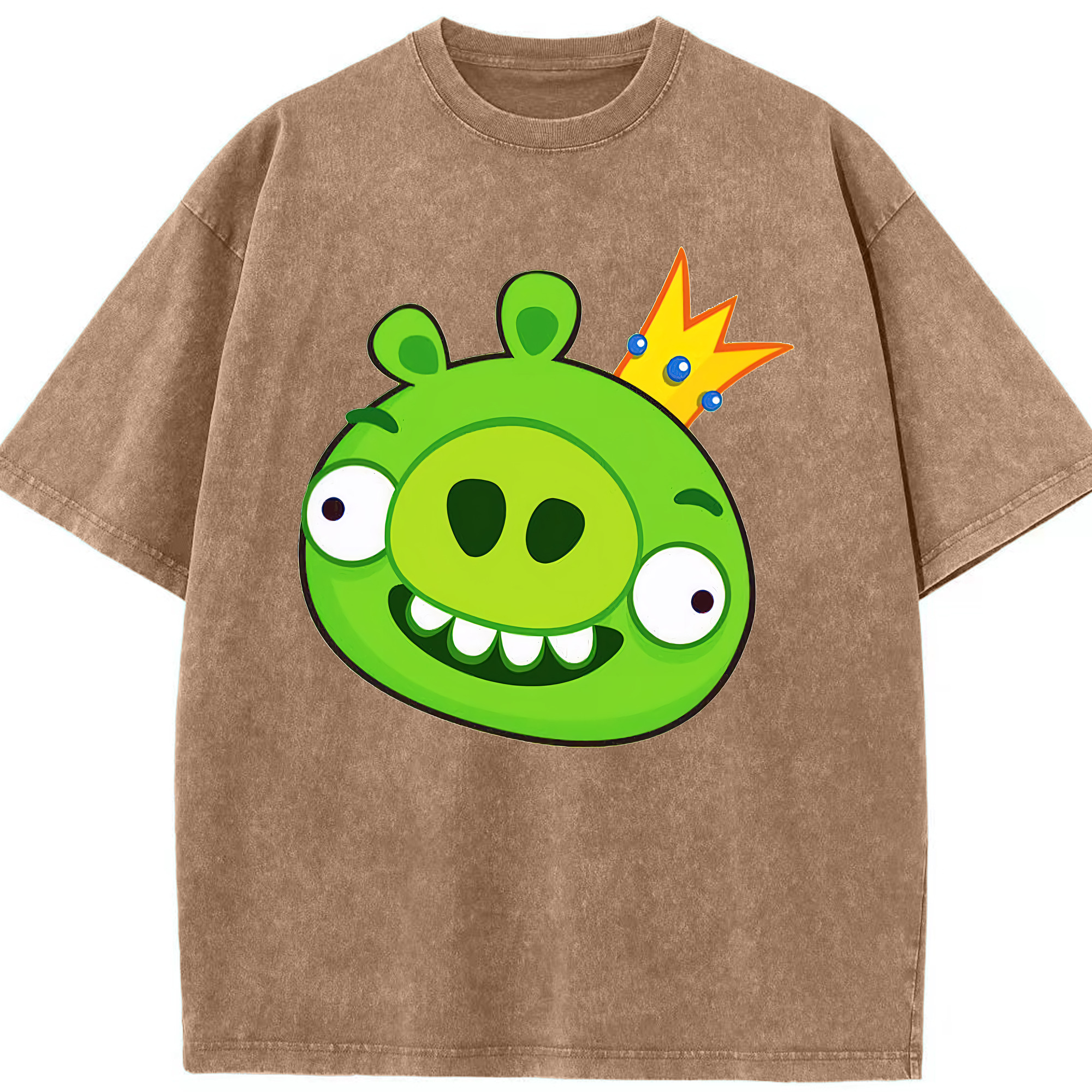 （画像用） Angry Birds アングリーバード 綿100% ヴィンテージ風 半袖Tシャツ（フロントプリント）