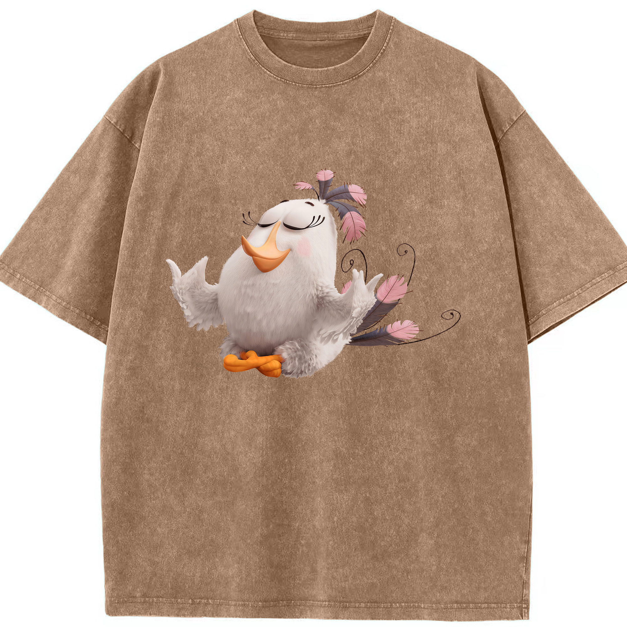 （画像用） Angry Birds アングリーバード 綿100% ヴィンテージ風 半袖Tシャツ（フロントプリント）
