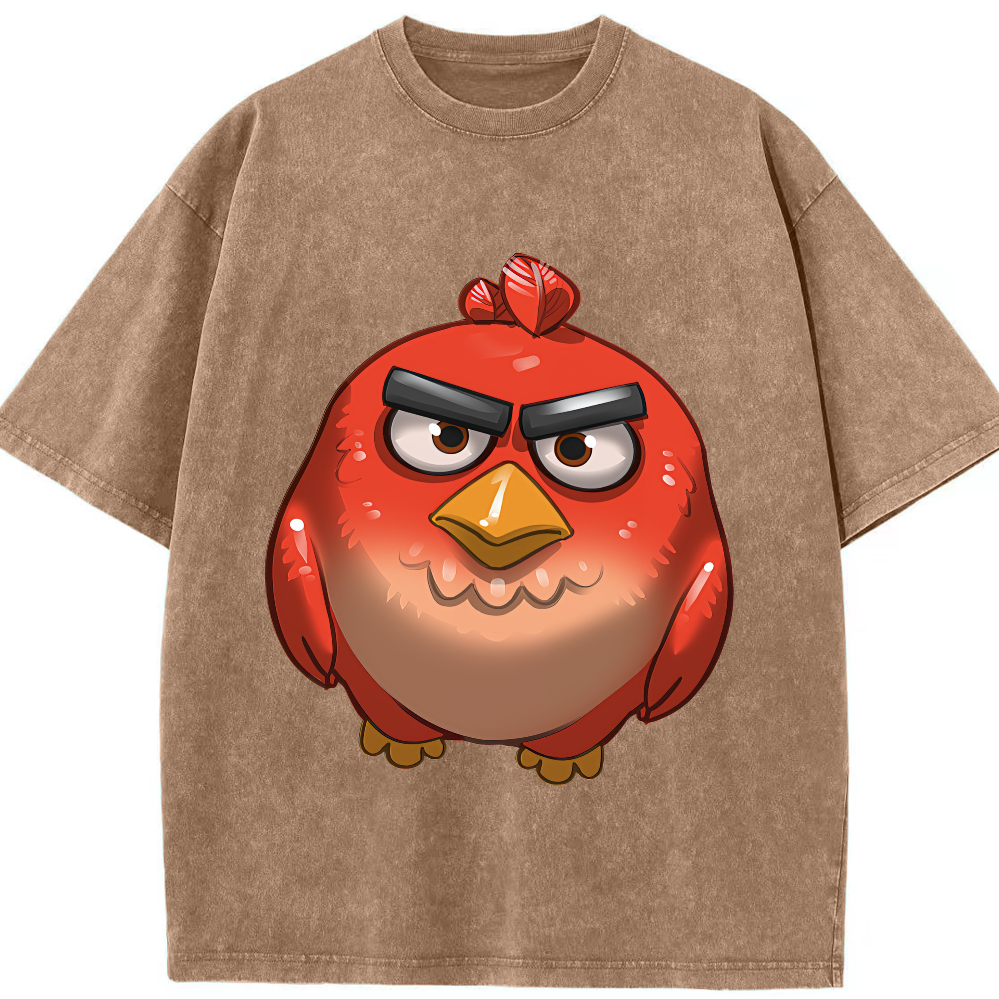 （画像用） Angry Birds アングリーバード 綿100% ヴィンテージ風 半袖Tシャツ（フロントプリント）