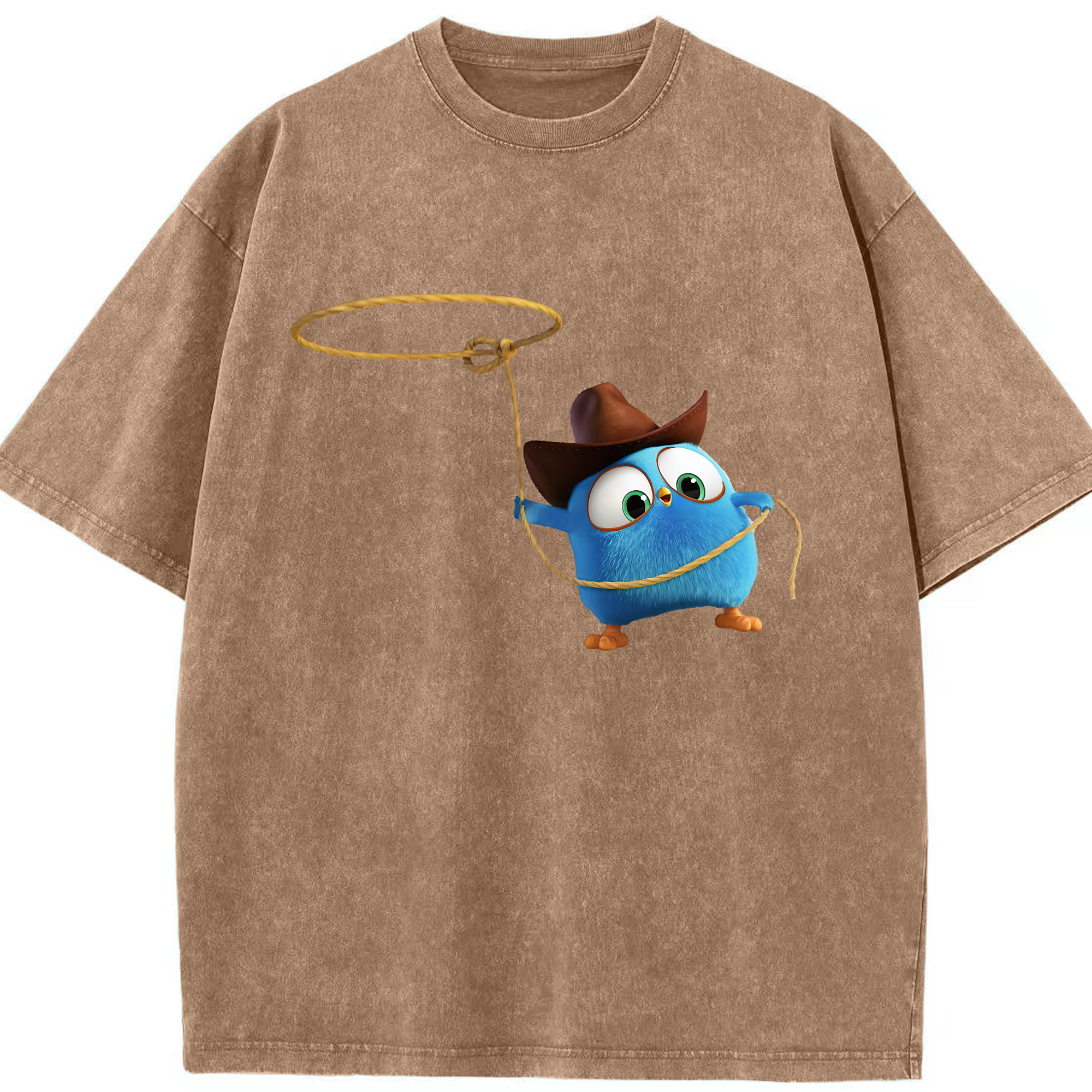 （画像用） Angry Birds アングリーバード 綿100% ヴィンテージ風 半袖Tシャツ（フロントプリント）