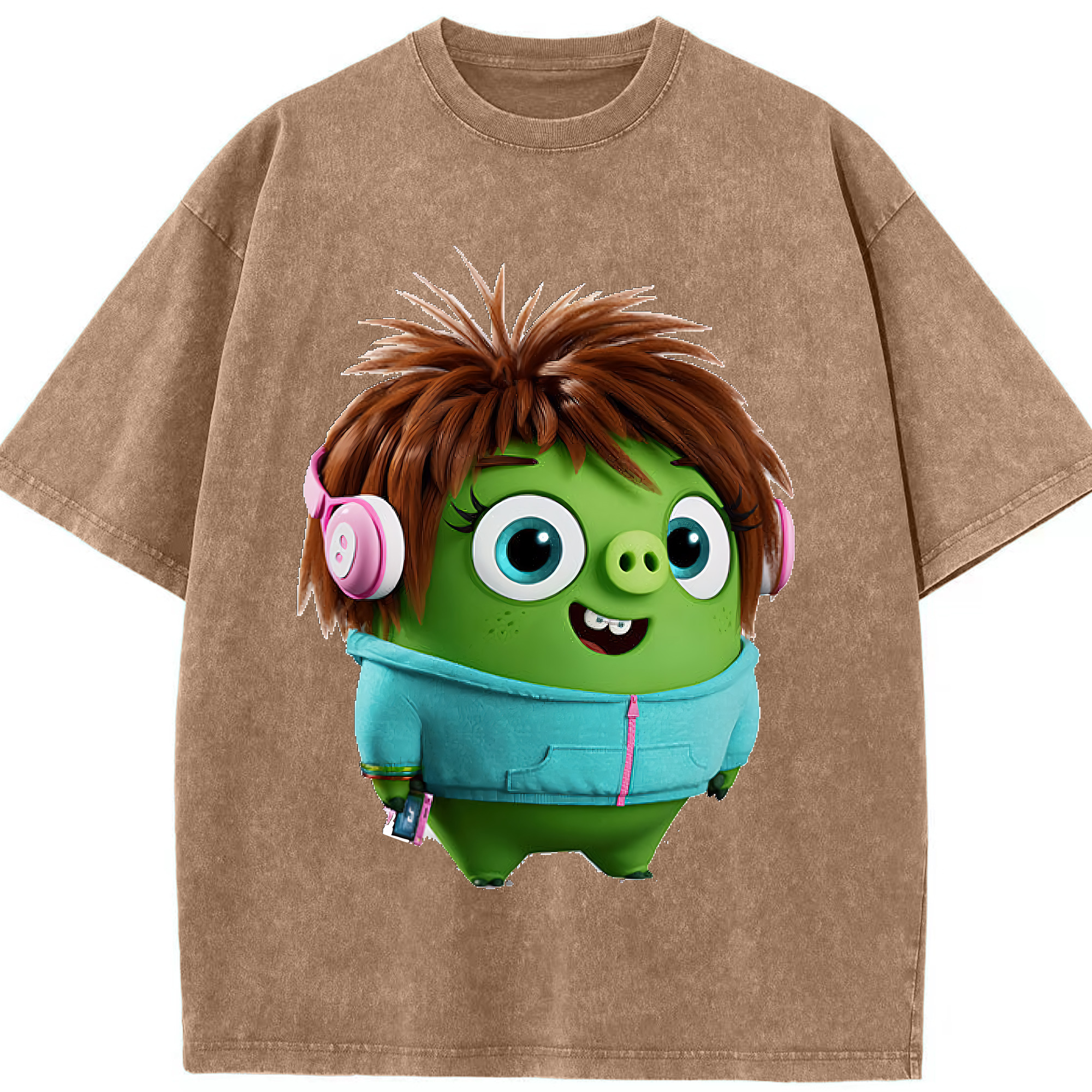 （画像用） Angry Birds アングリーバード 綿100% ヴィンテージ風 半袖Tシャツ（フロントプリント）