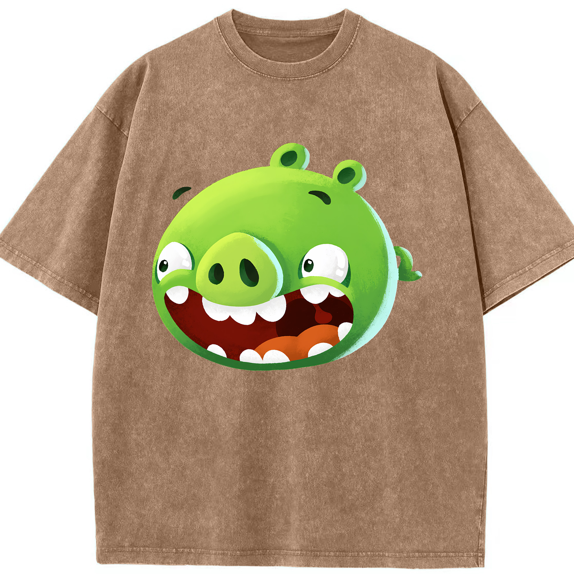 （画像用） Angry Birds アングリーバード 綿100% ヴィンテージ風 半袖Tシャツ（フロントプリント）