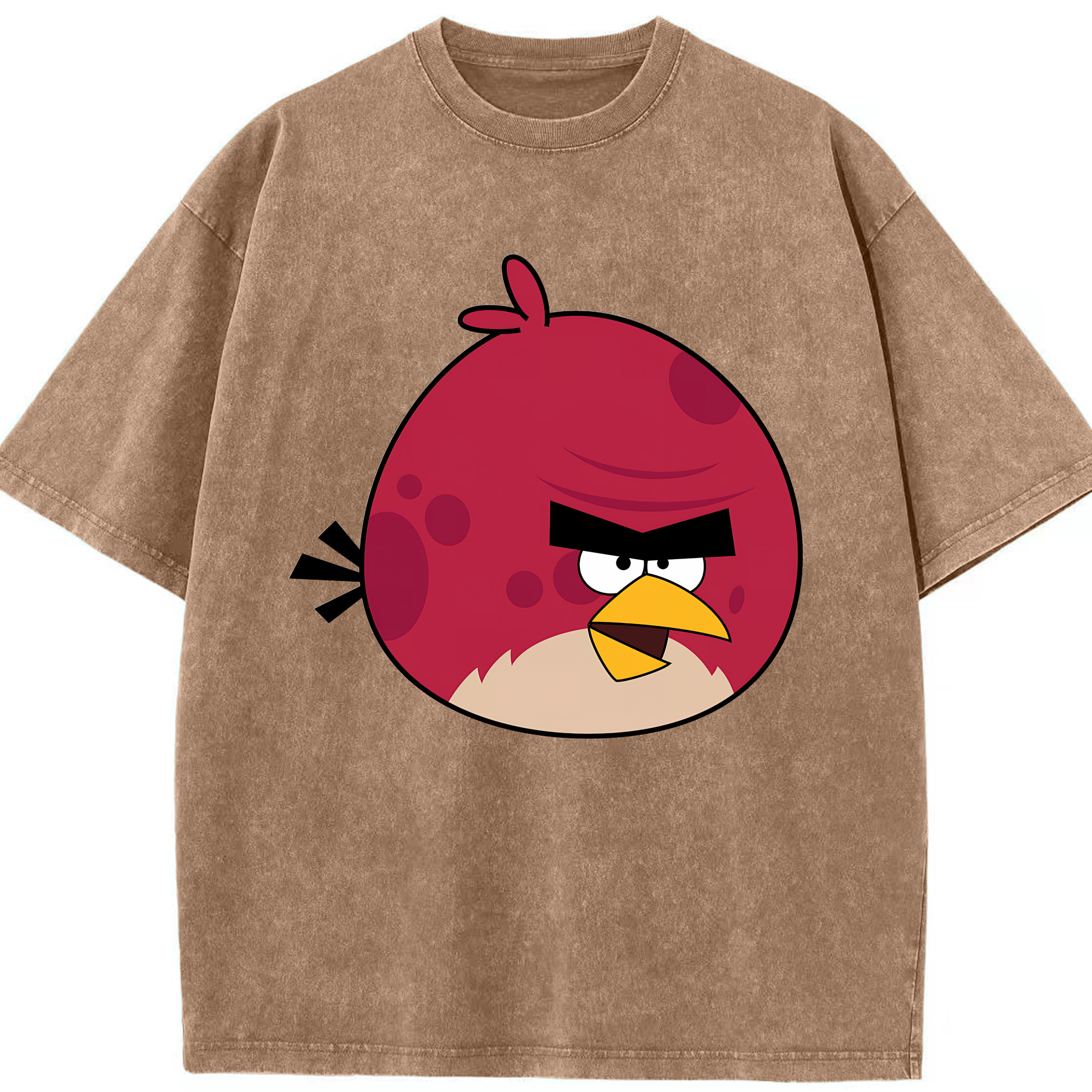 （画像用） Angry Birds アングリーバード 綿100% ヴィンテージ風 半袖Tシャツ（フロントプリント）