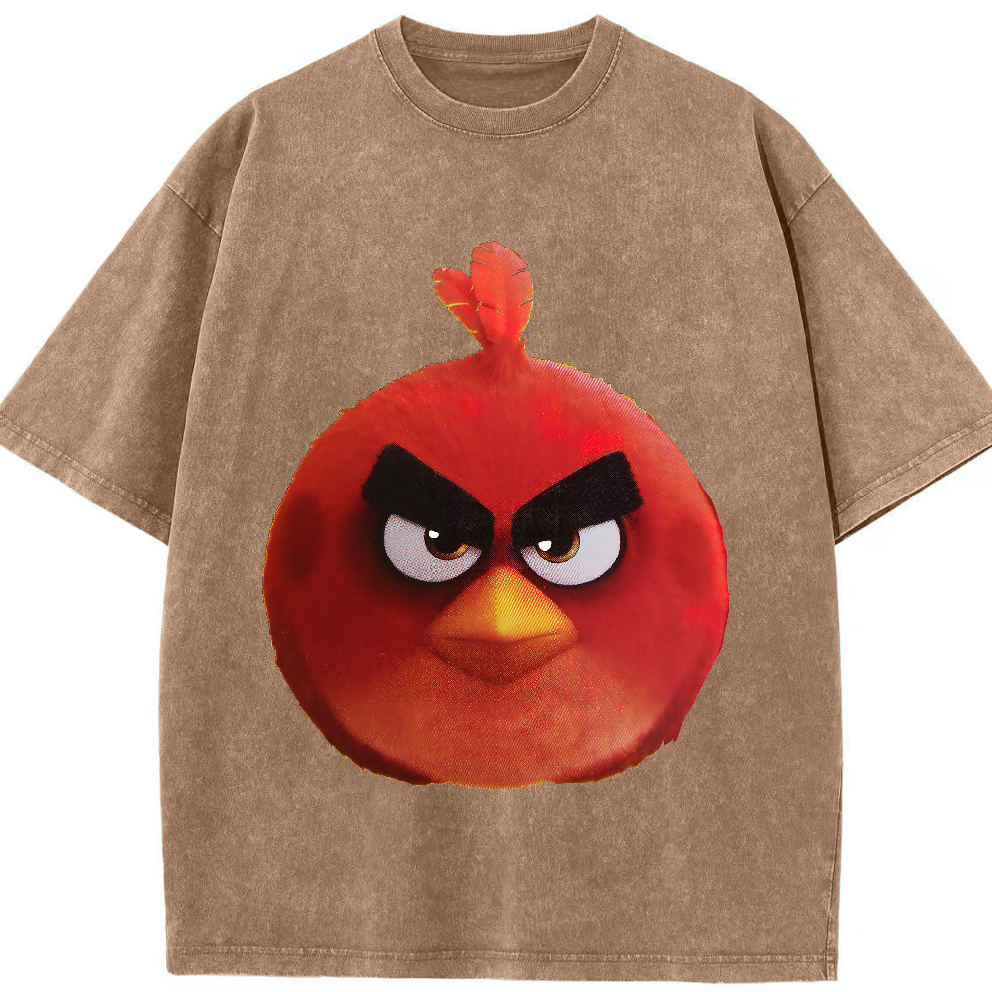 （画像用） Angry Birds アングリーバード 綿100% ヴィンテージ風 半袖Tシャツ（フロントプリント）