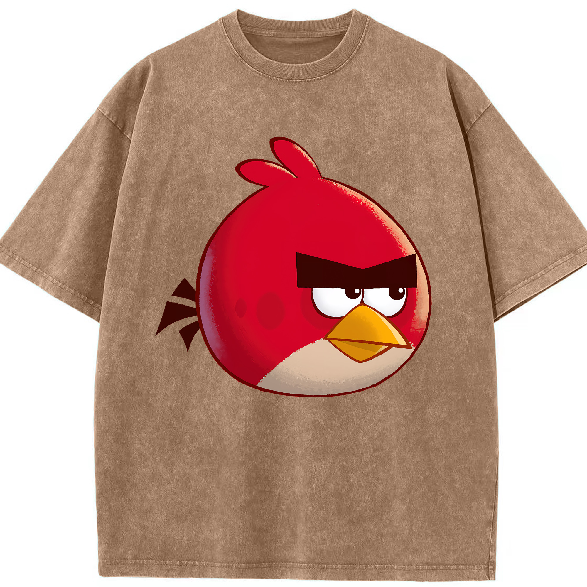 （画像用） Angry Birds アングリーバード 綿100% ヴィンテージ風 半袖Tシャツ（フロントプリント）