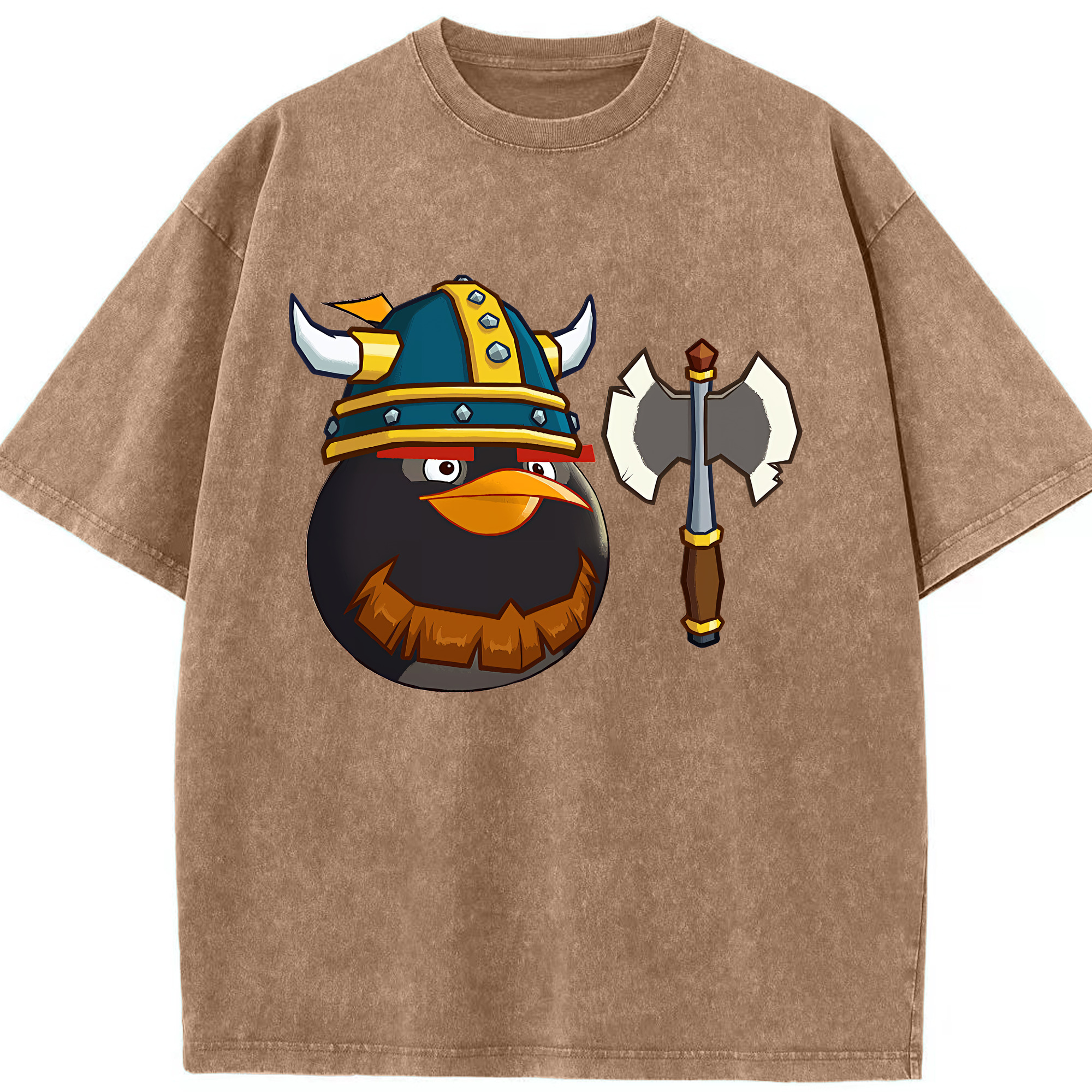 （画像用） Angry Birds アングリーバード 綿100% ヴィンテージ風 半袖Tシャツ（フロントプリント）