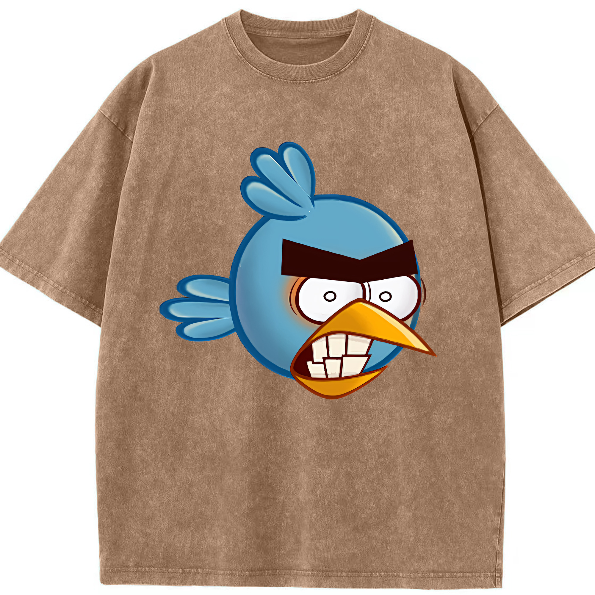 （画像用） Angry Birds アングリーバード 綿100% ヴィンテージ風 半袖Tシャツ（フロントプリント）