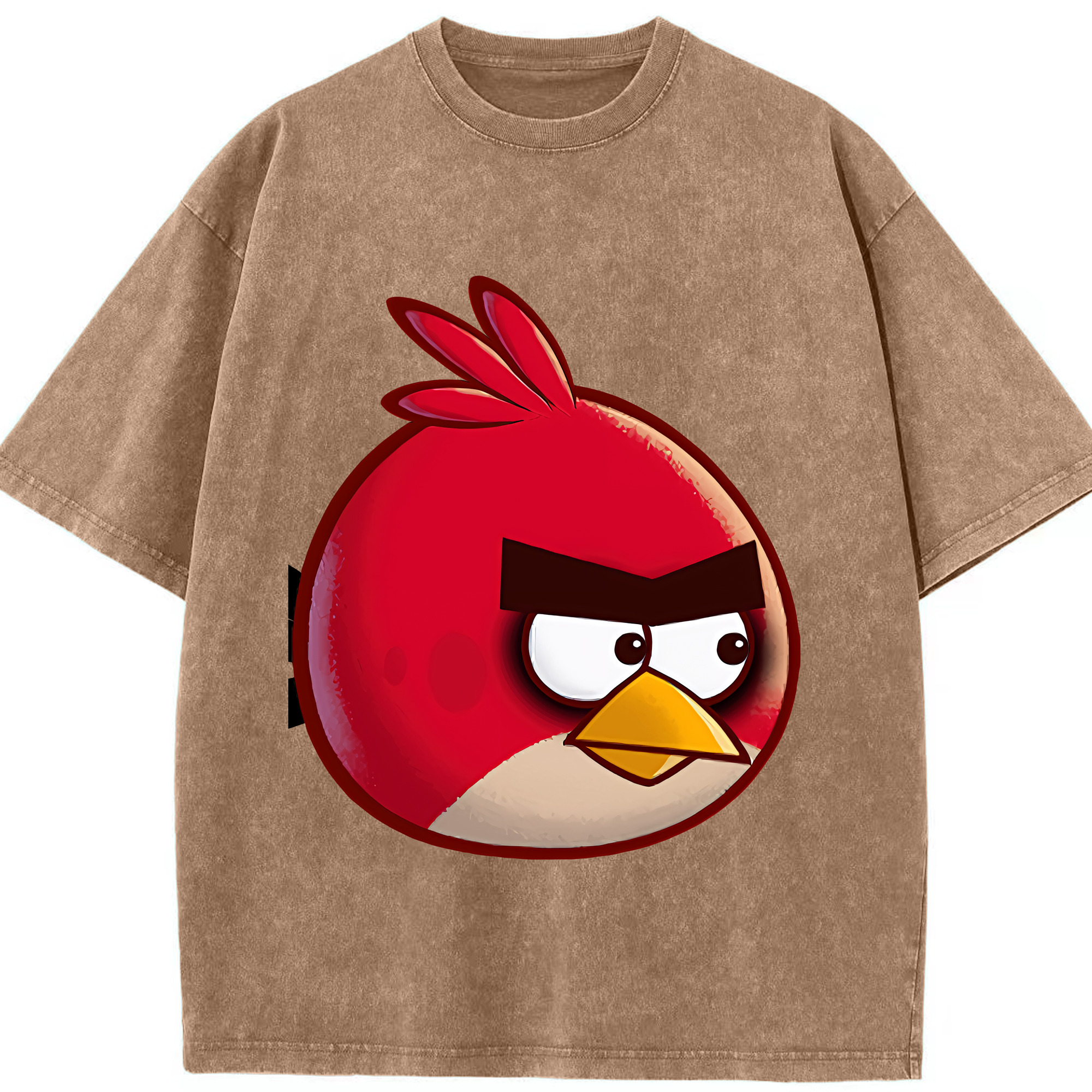 （画像用） Angry Birds アングリーバード 綿100% ヴィンテージ風 半袖Tシャツ（フロントプリント）