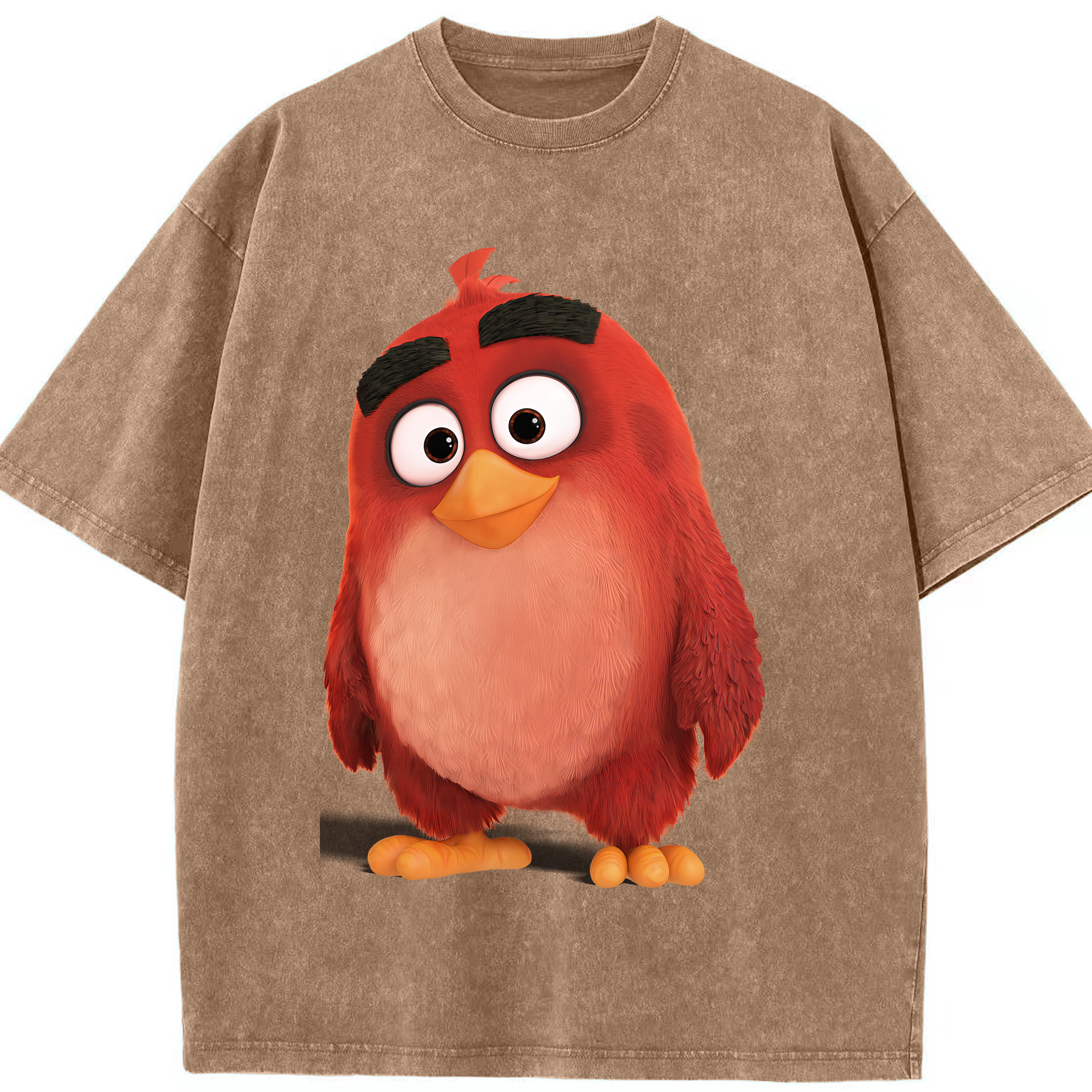 （画像用） Angry Birds アングリーバード 綿100% ヴィンテージ風 半袖Tシャツ（フロントプリント）