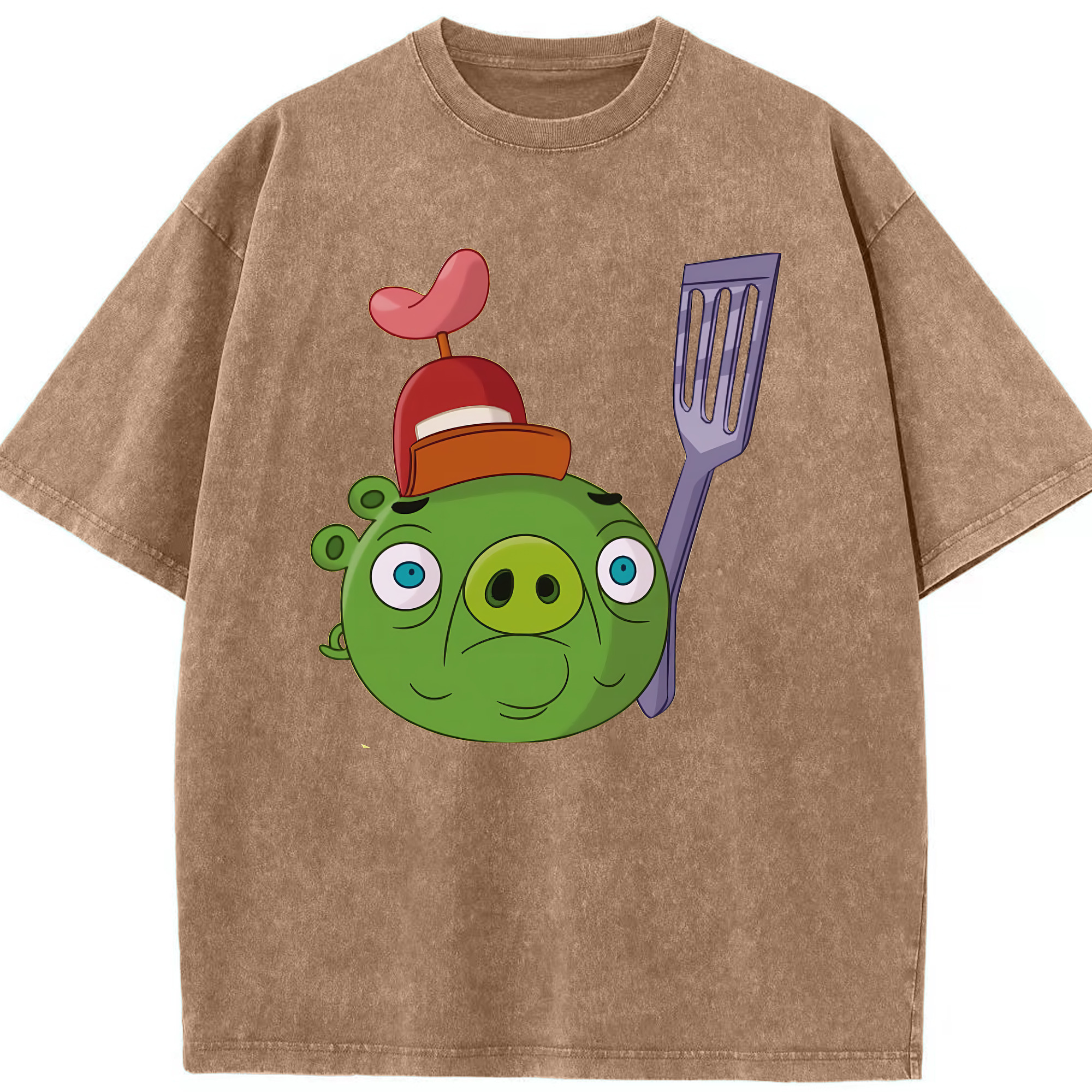 （画像用） Angry Birds アングリーバード 綿100% ヴィンテージ風 半袖Tシャツ（フロントプリント）