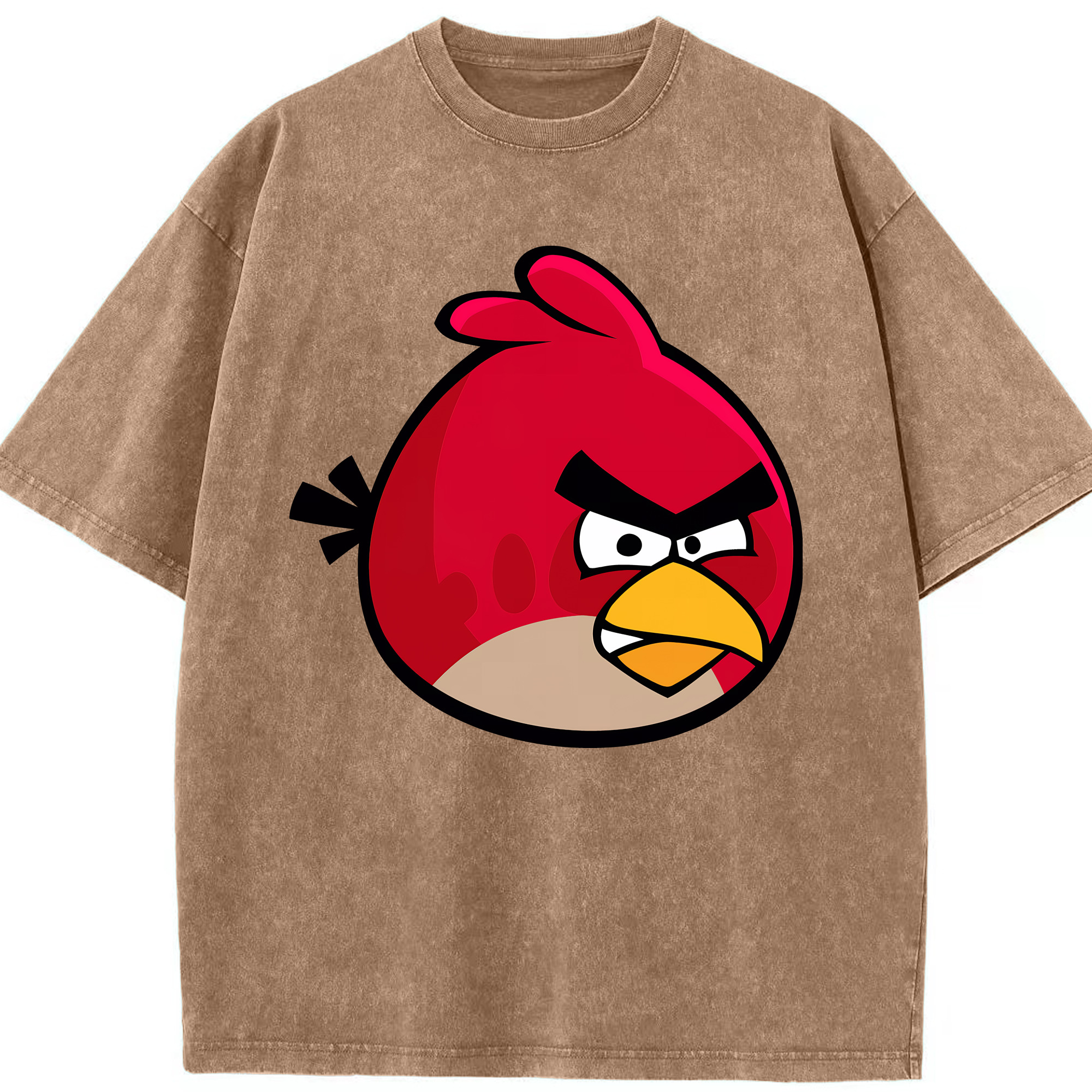 （画像用） Angry Birds アングリーバード 綿100% ヴィンテージ風 半袖Tシャツ（フロントプリント）