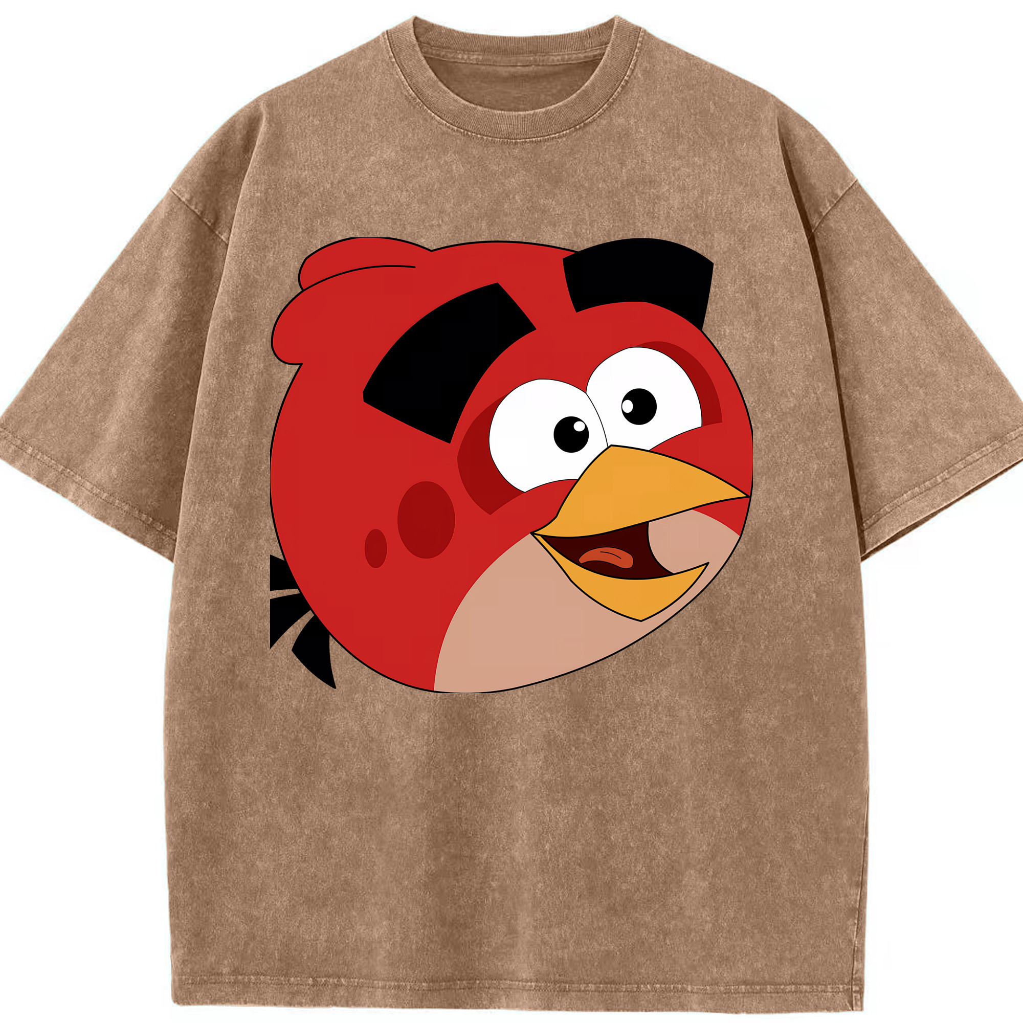 （画像用） Angry Birds アングリーバード 綿100% ヴィンテージ風 半袖Tシャツ（フロントプリント）