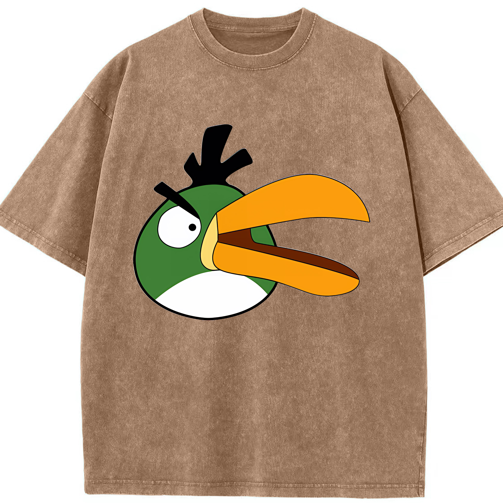 （画像用） Angry Birds アングリーバード 綿100% ヴィンテージ風 半袖Tシャツ（フロントプリント）