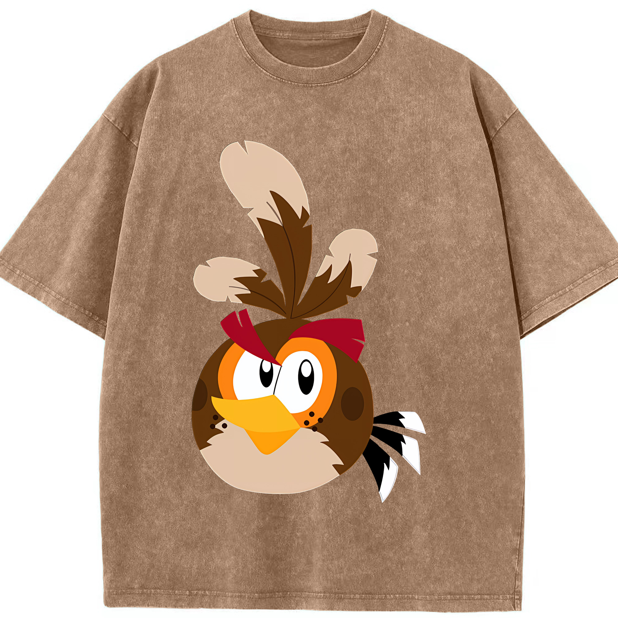 （画像用） Angry Birds アングリーバード 綿100% ヴィンテージ風 半袖Tシャツ（フロントプリント）