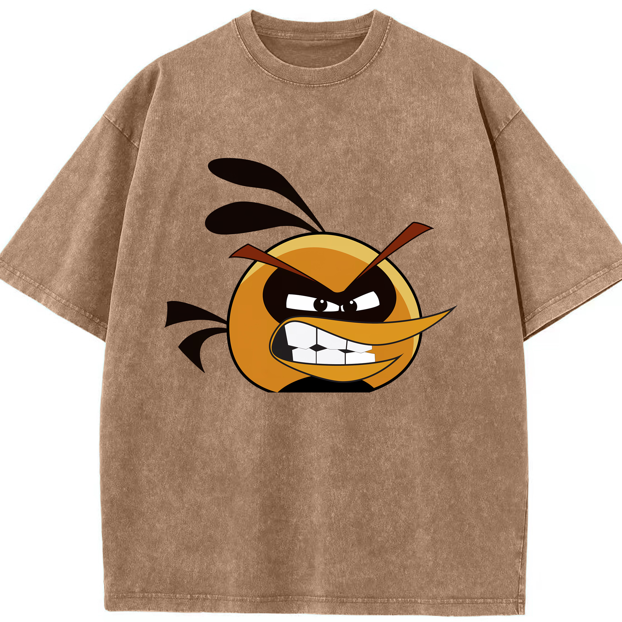 （画像用） Angry Birds アングリーバード 綿100% ヴィンテージ風 半袖Tシャツ（フロントプリント）