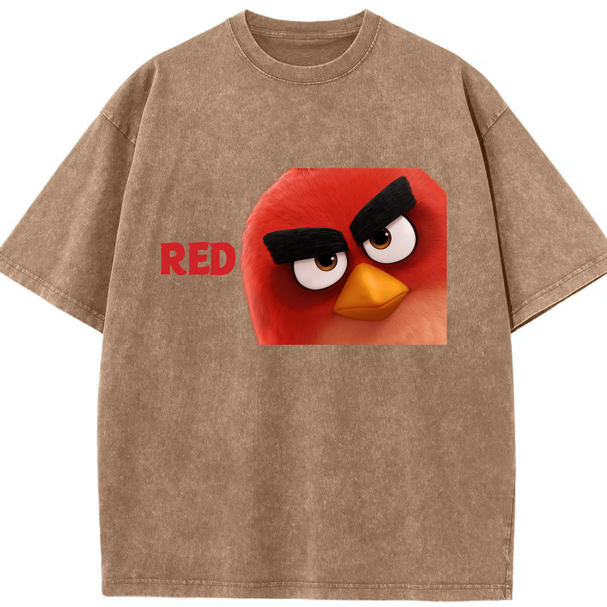 （画像用） Angry Birds アングリーバード 綿100% ヴィンテージ風 半袖Tシャツ（フロントプリント）