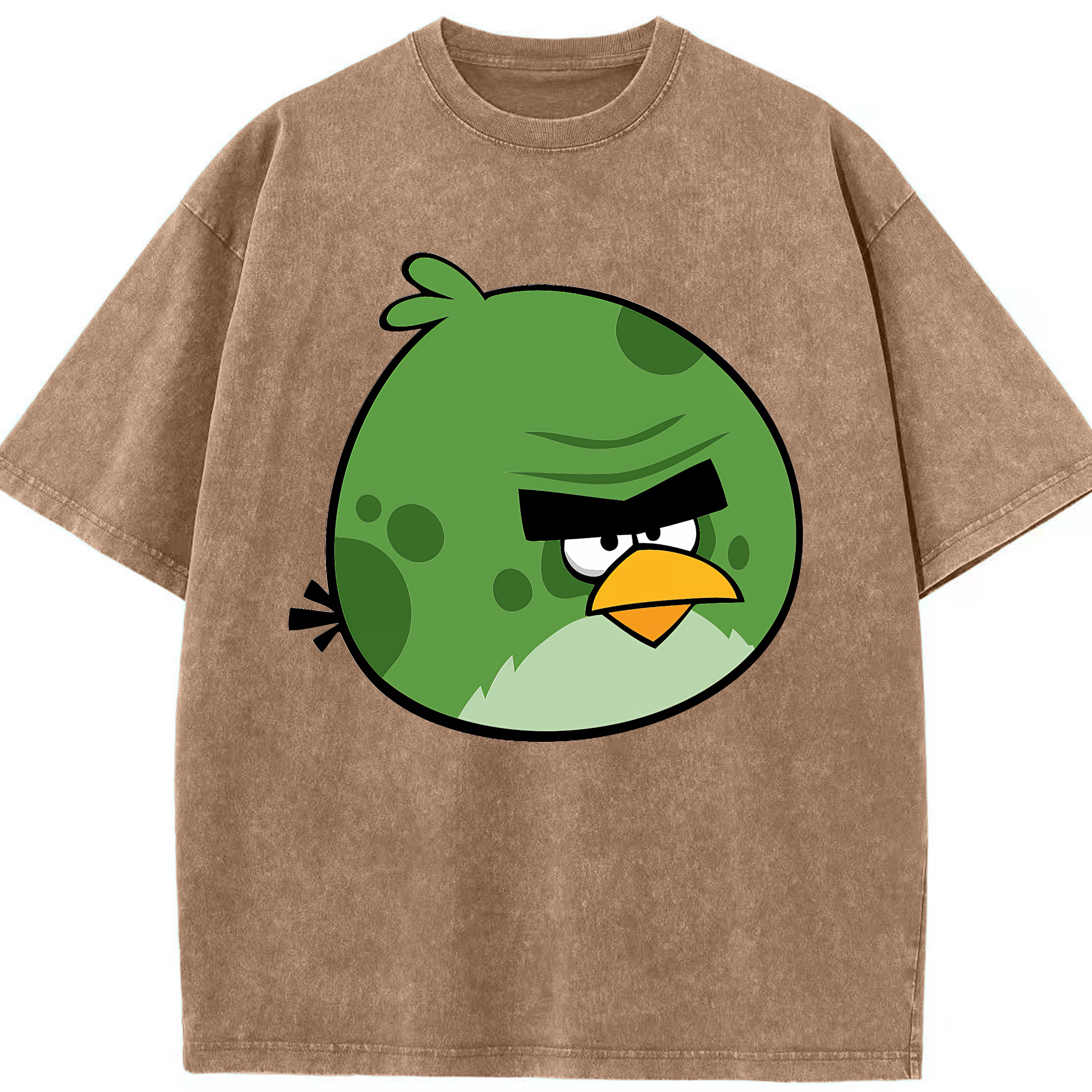 （画像用） Angry Birds アングリーバード 綿100% ヴィンテージ風 半袖Tシャツ（フロントプリント）