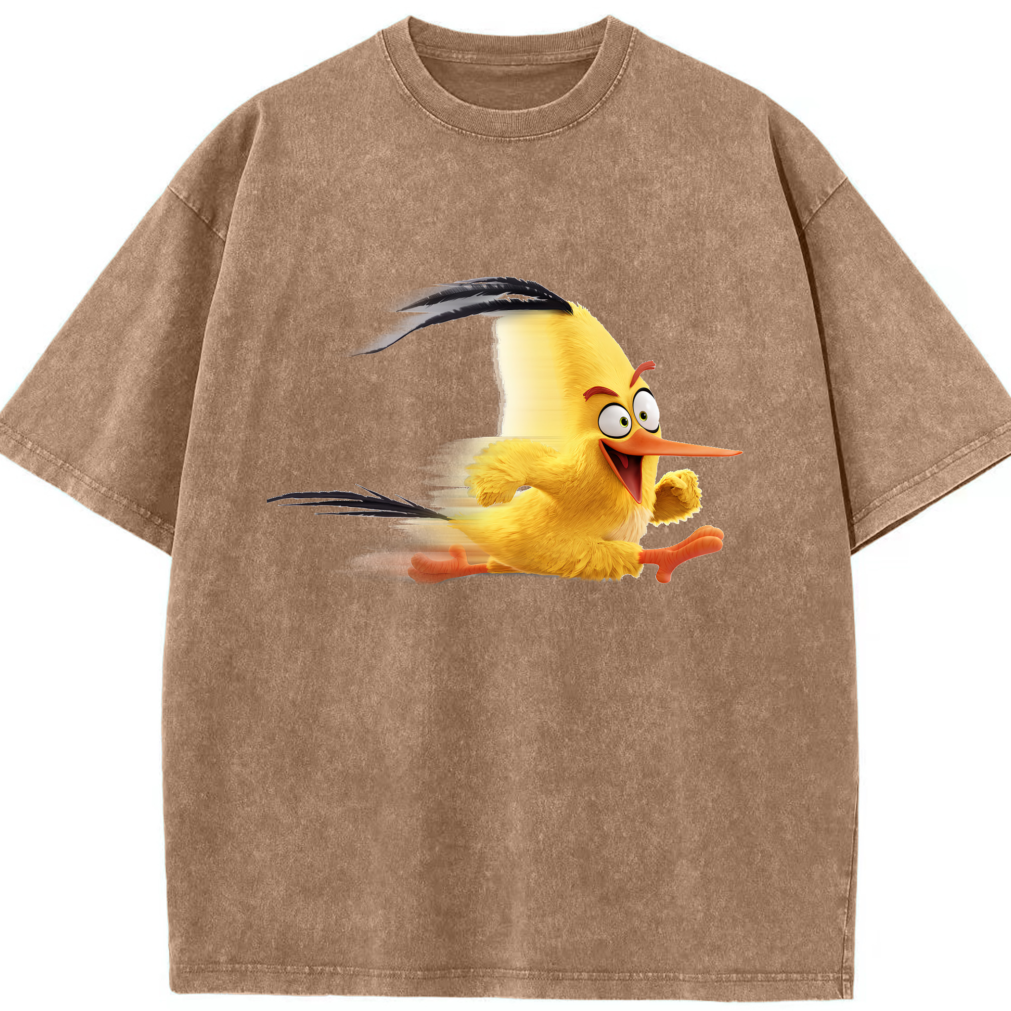 （画像用） Angry Birds アングリーバード 綿100% ヴィンテージ風 半袖Tシャツ（フロントプリント）