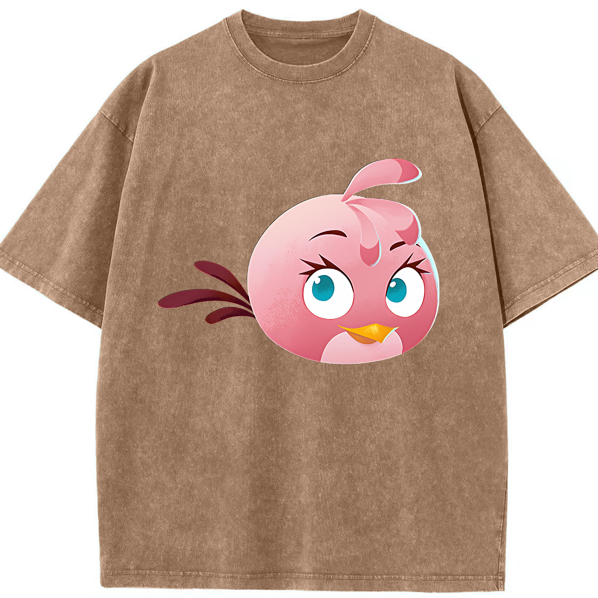 （画像用） Angry Birds アングリーバード 綿100% ヴィンテージ風 半袖Tシャツ（フロントプリント）