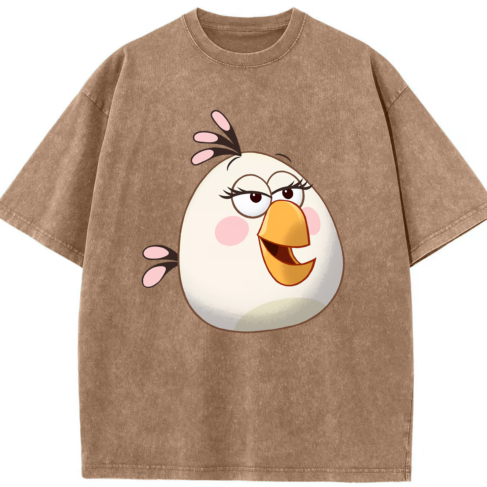 （画像用） Angry Birds アングリーバード 綿100% ヴィンテージ風 半袖Tシャツ（フロントプリント）