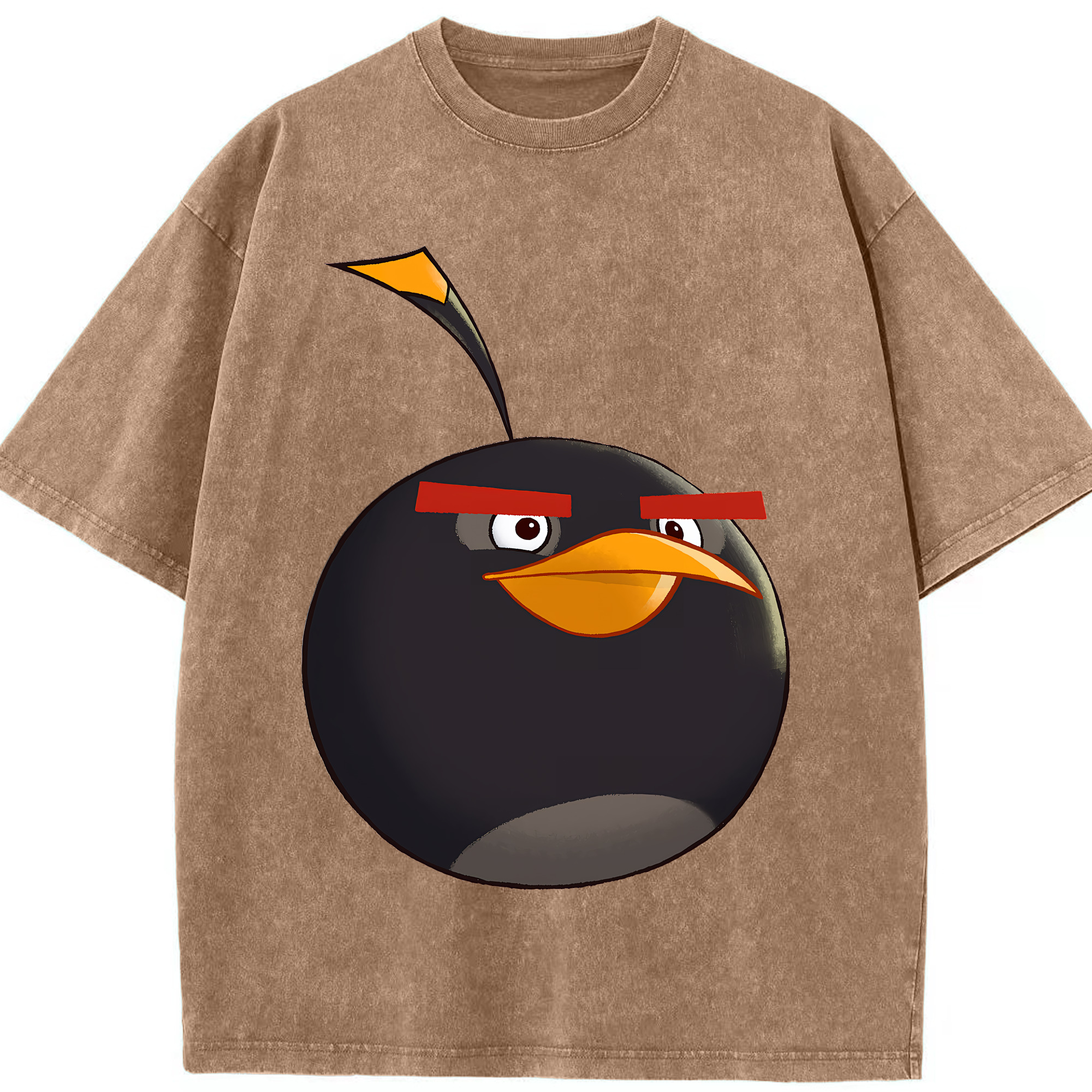（画像用） Angry Birds アングリーバード 綿100% ヴィンテージ風 半袖Tシャツ（フロントプリント）
