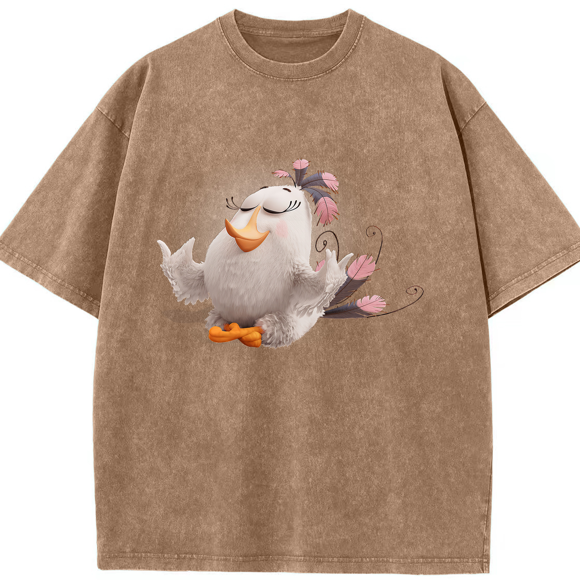 （画像用） Angry Birds アングリーバード 綿100% ヴィンテージ風 半袖Tシャツ（フロントプリント）