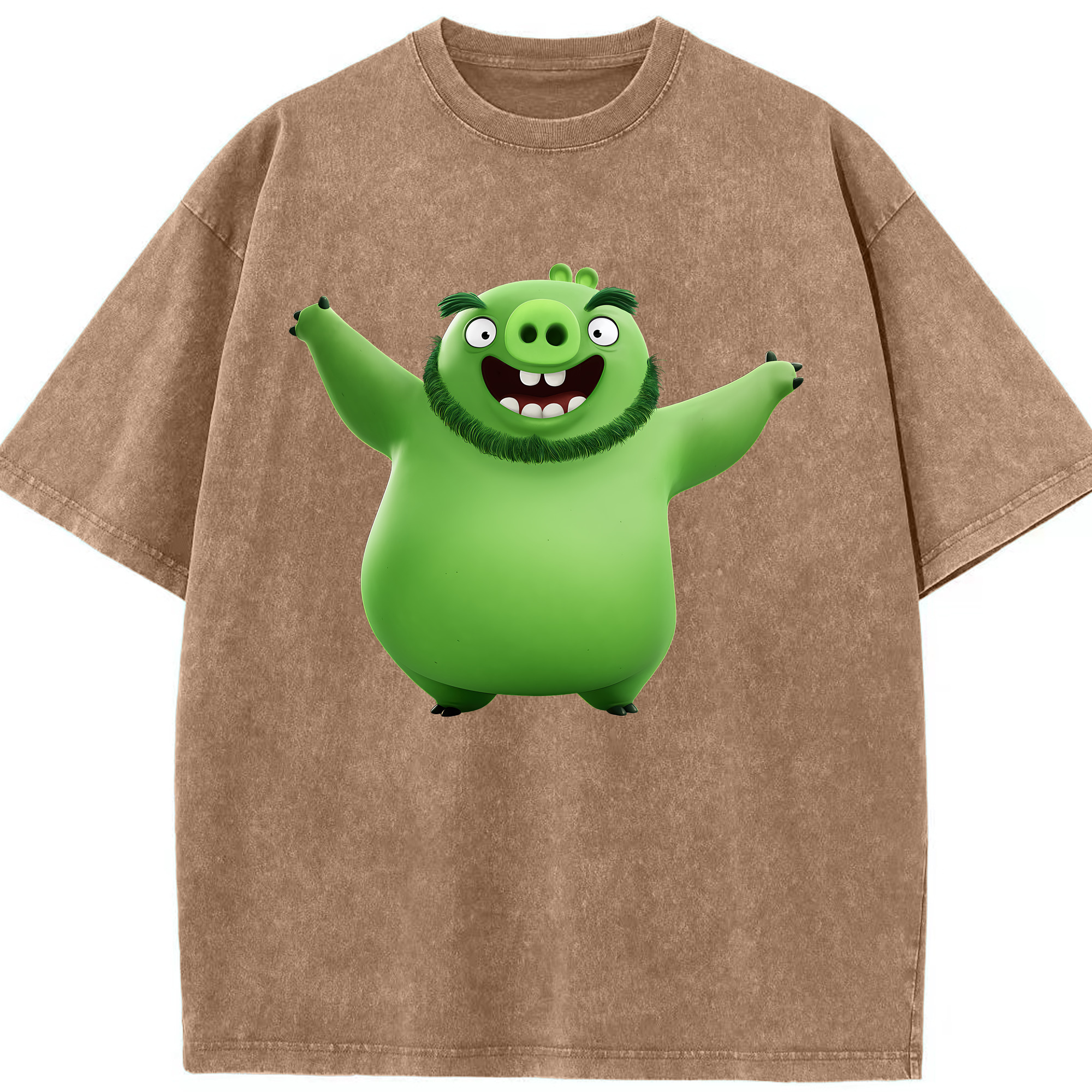（画像用） Angry Birds アングリーバード 綿100% ヴィンテージ風 半袖Tシャツ（フロントプリント）